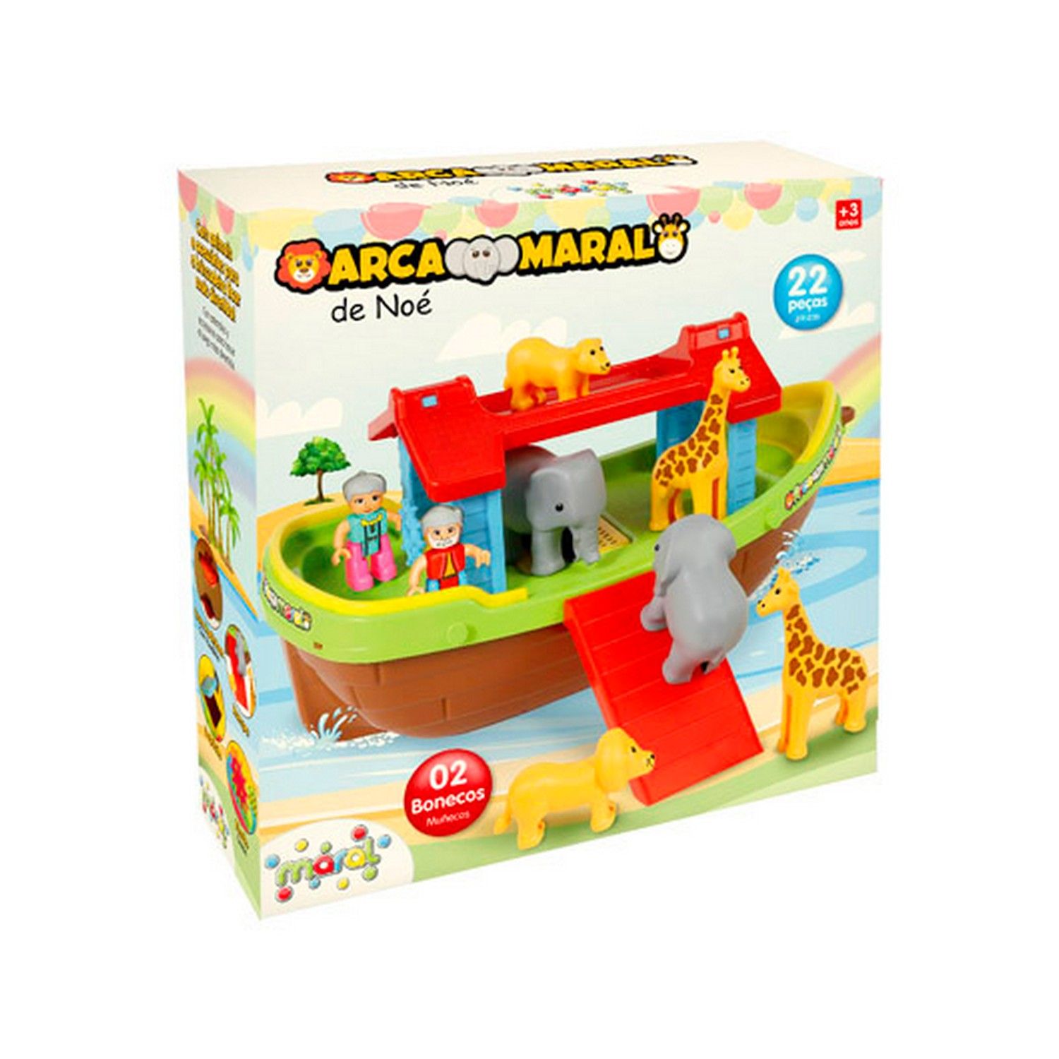 Arca de Noé com Bonecos e Acessórios