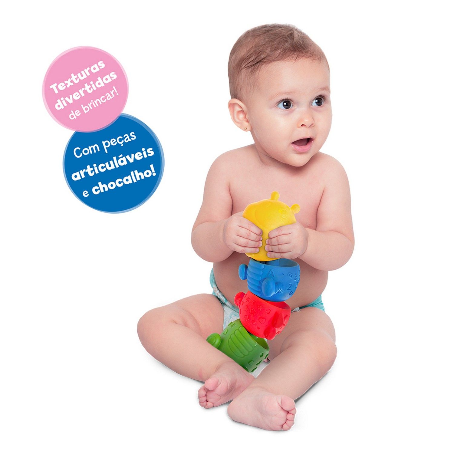 Mordedor com Chocalho Lagartuxa