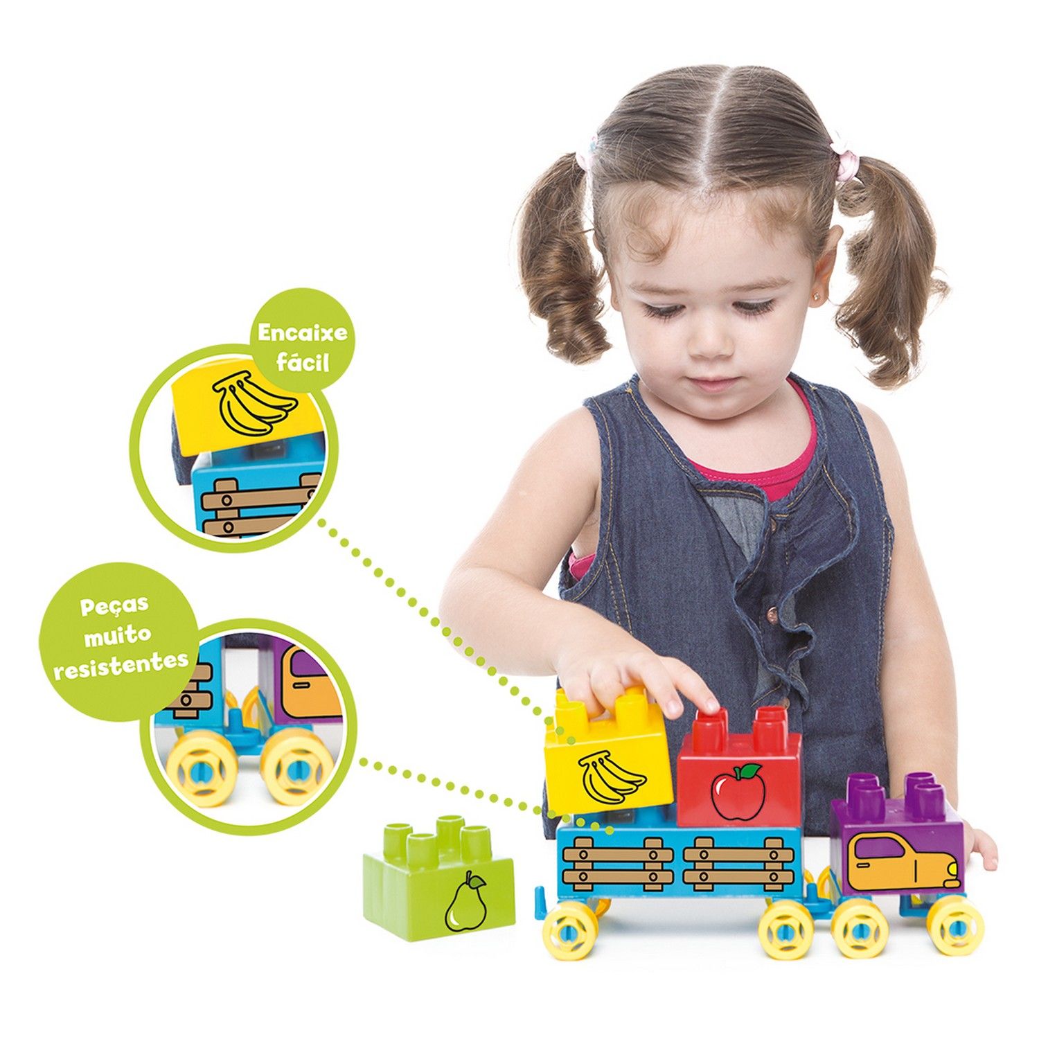 Caminhão de Frutas Blocos de Montar
