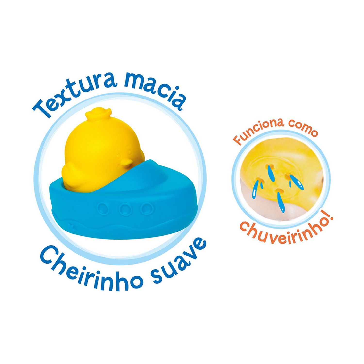 Brinquedo de Banho Barquinho e Patinho
