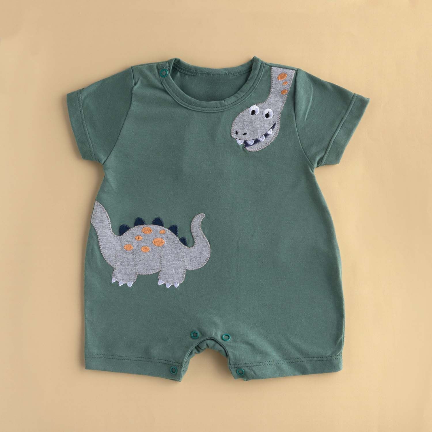 Macacão Curto Dino Verde