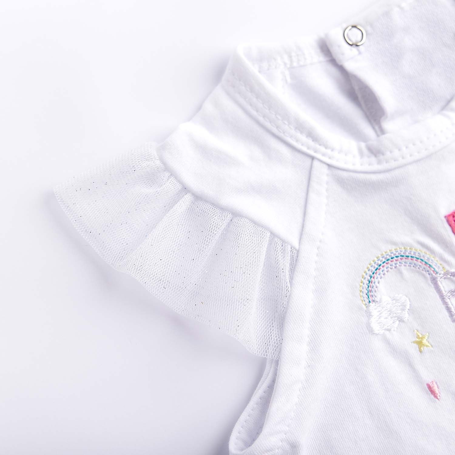 Macacão Curto Laço Rosa