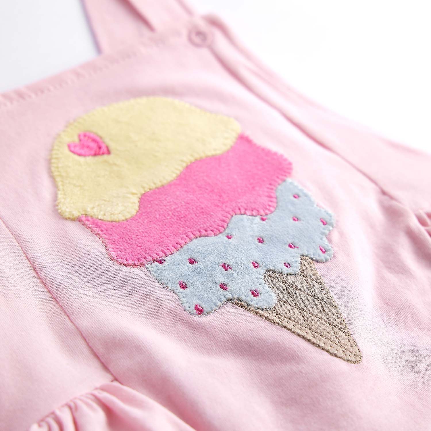 Jardineira Sorvete Rosa