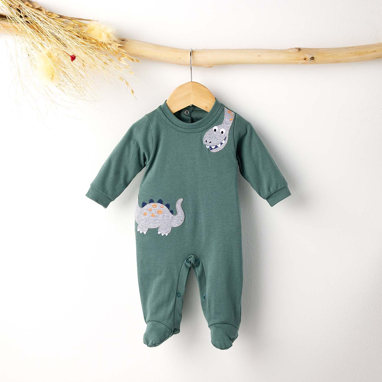 Macacão Longo Dino Verde