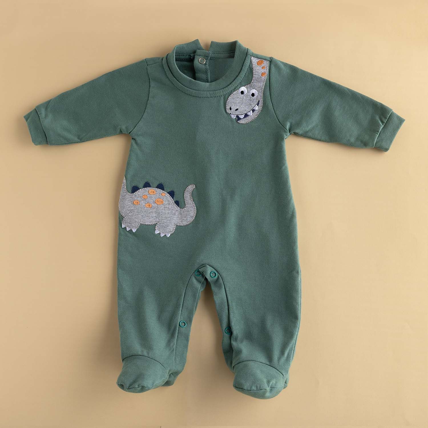 Macacão Longo Dino Verde