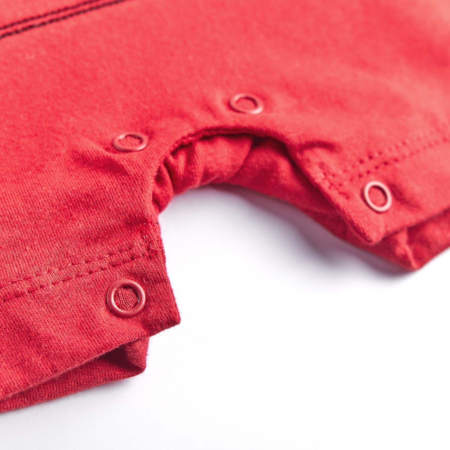 Macacão Curto Mini Dinossauro Azul Marinho