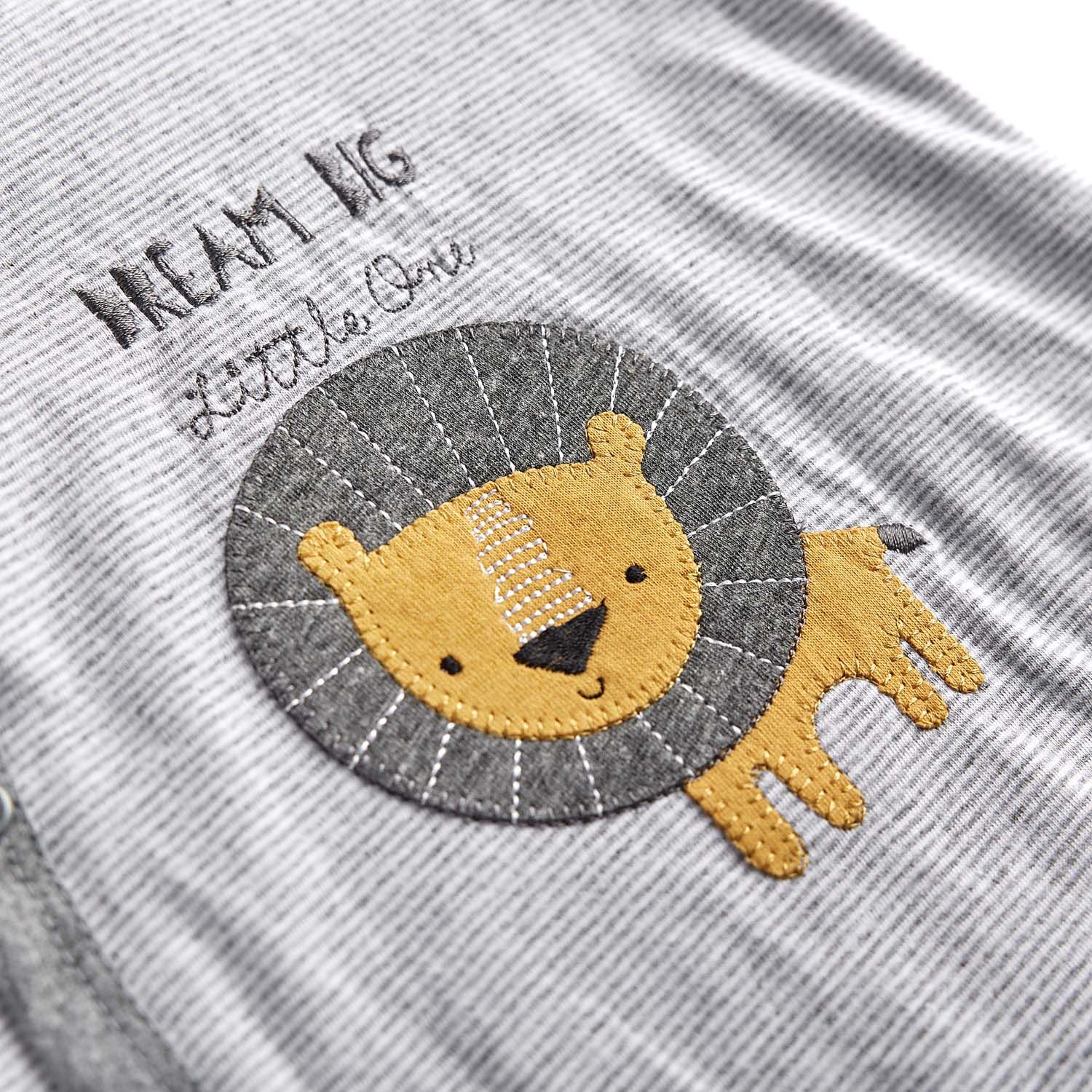 Macacão Longo Leãozinho Listrado