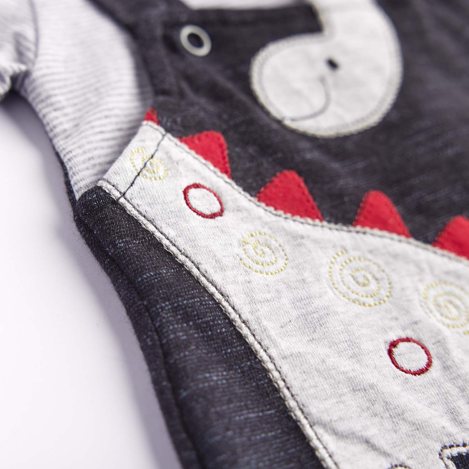 Macacão Jardineira Longo Dinossauro