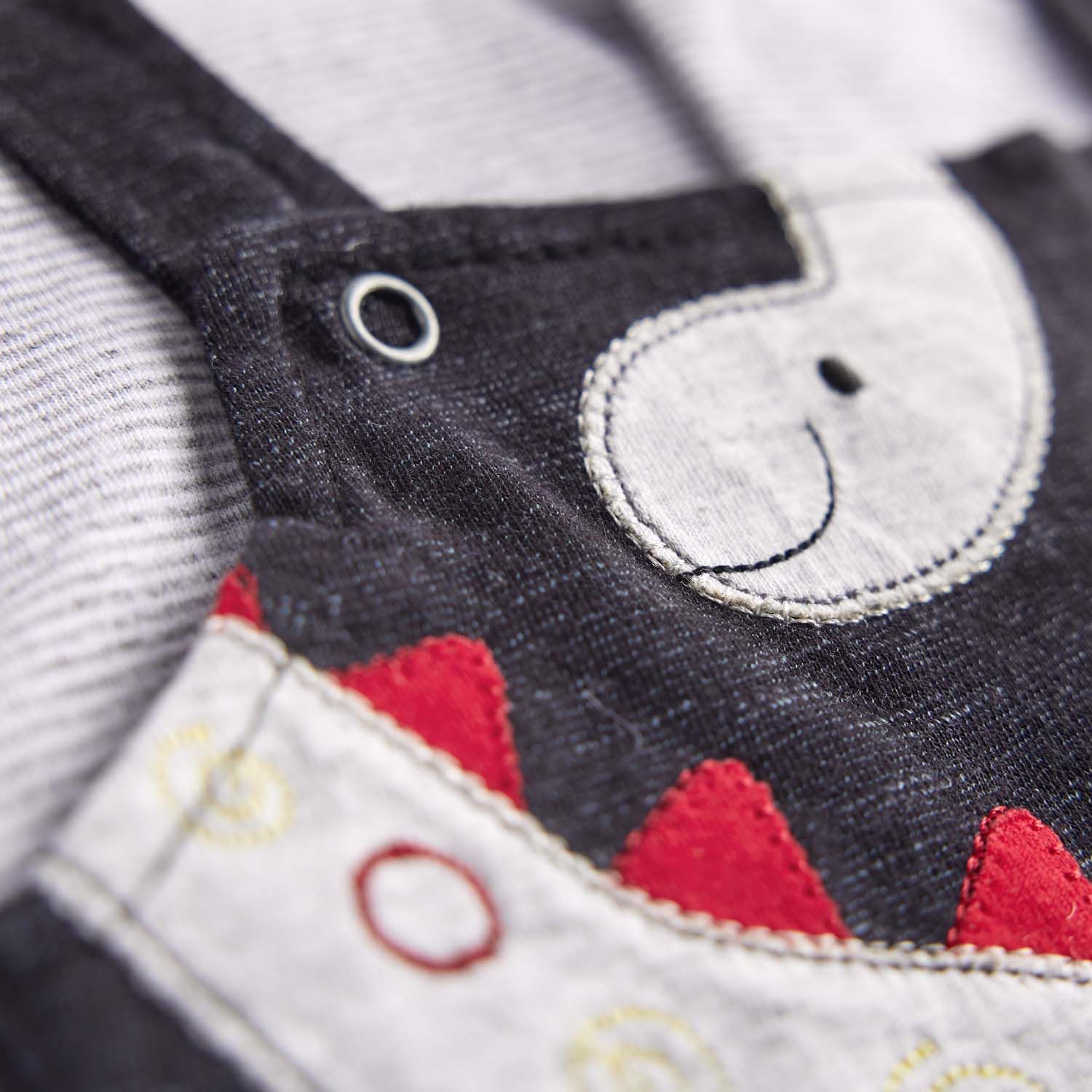 Macacão Jardineira Longo Dinossauro