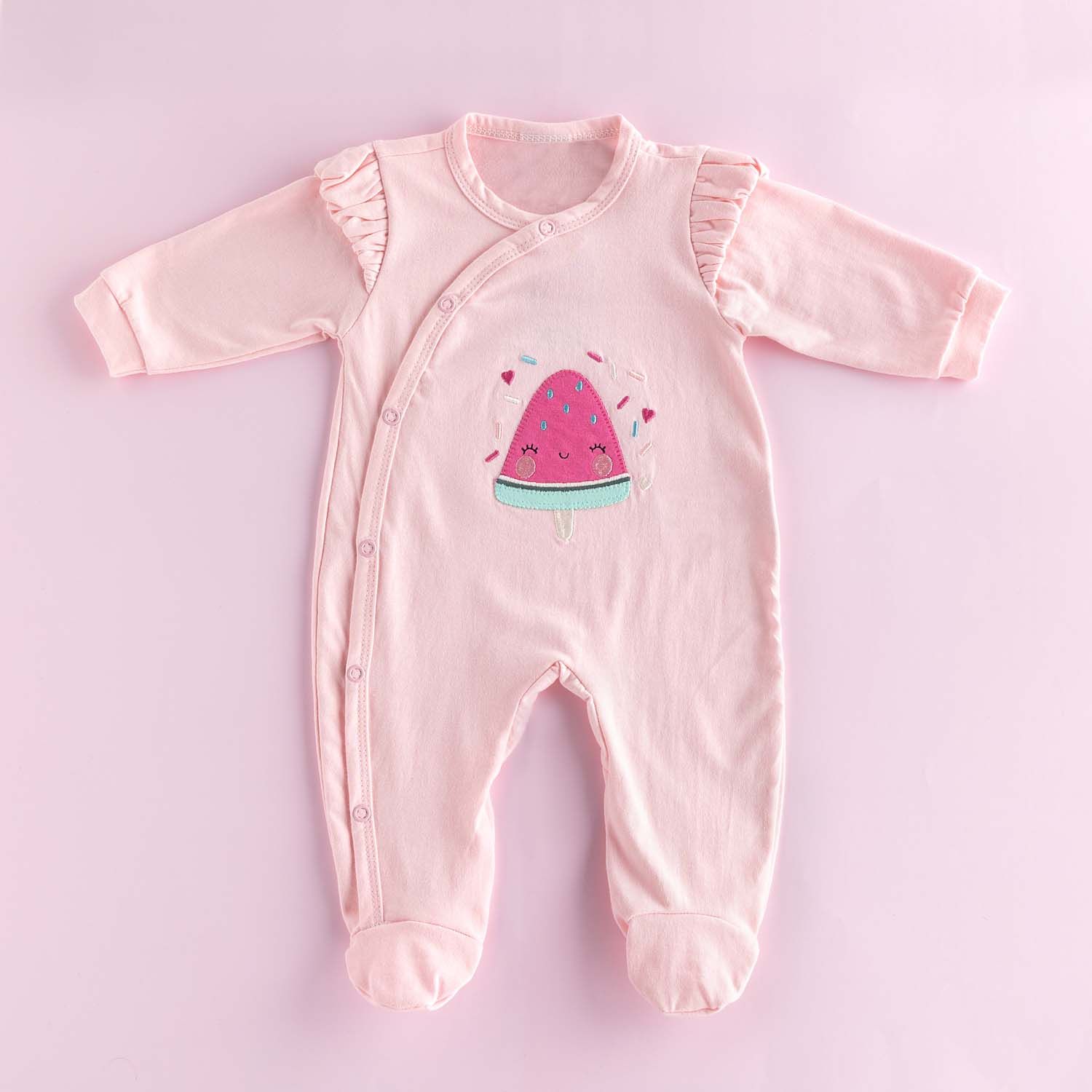 Macacão Longo Melancia Rosa