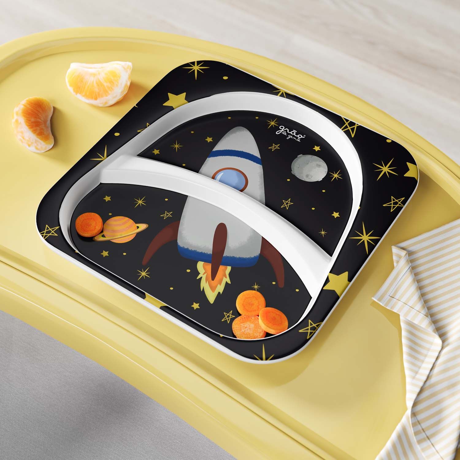 Kit Refeição com Copo e Talheres Astronauta