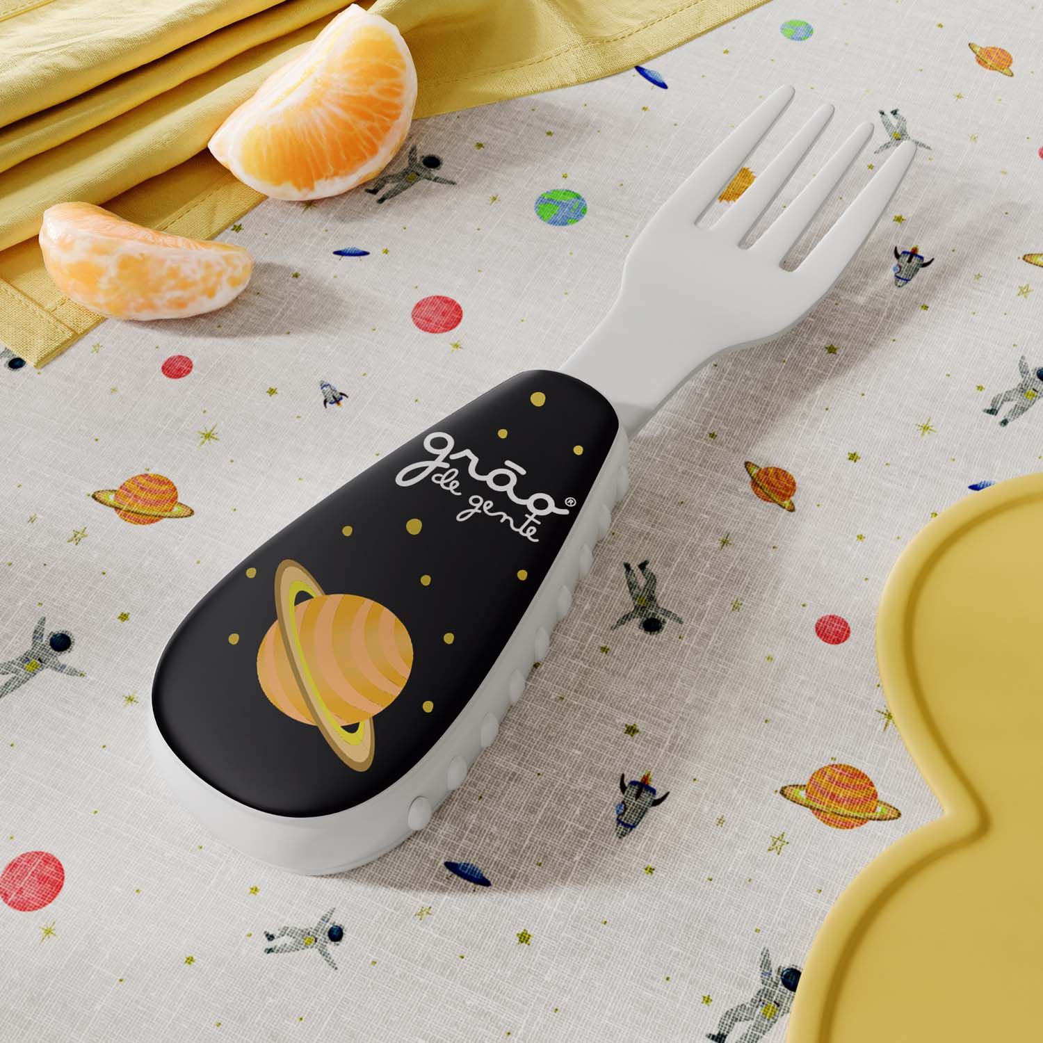 Kit Refeição com Copo e Talheres Astronauta