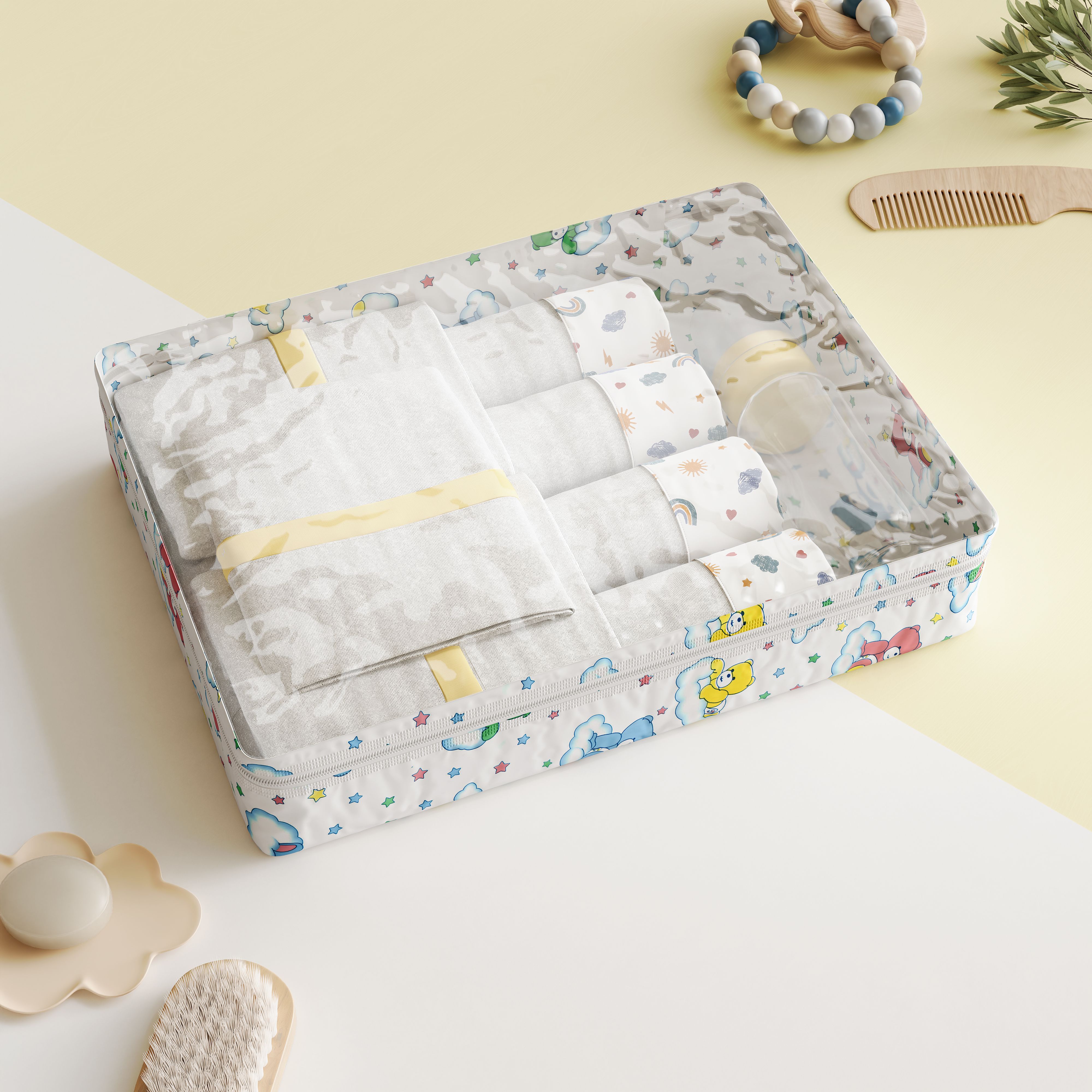 Kit Organizador de Mala Ursinhos nas Nuvens