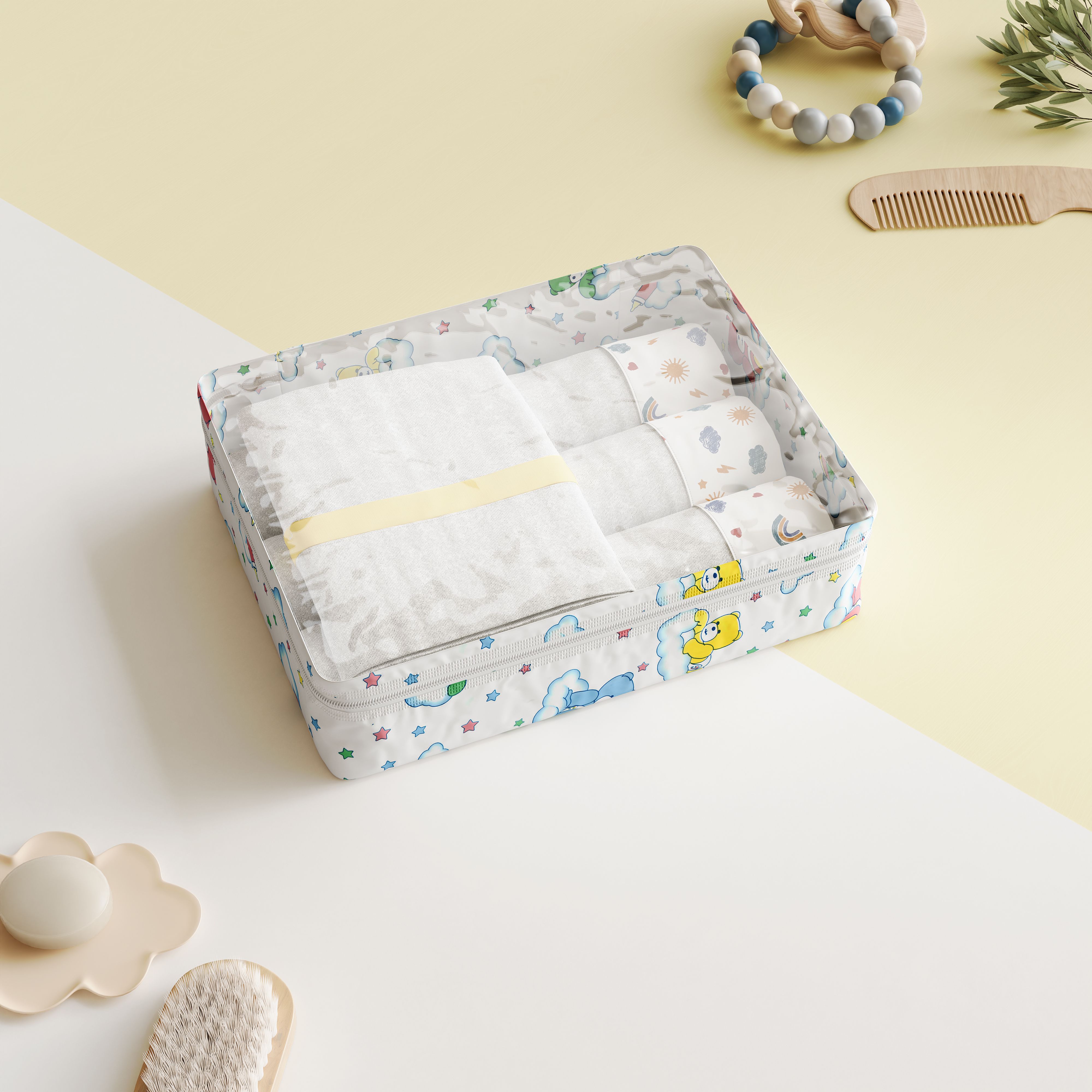 Kit Organizador de Mala Ursinhos nas Nuvens