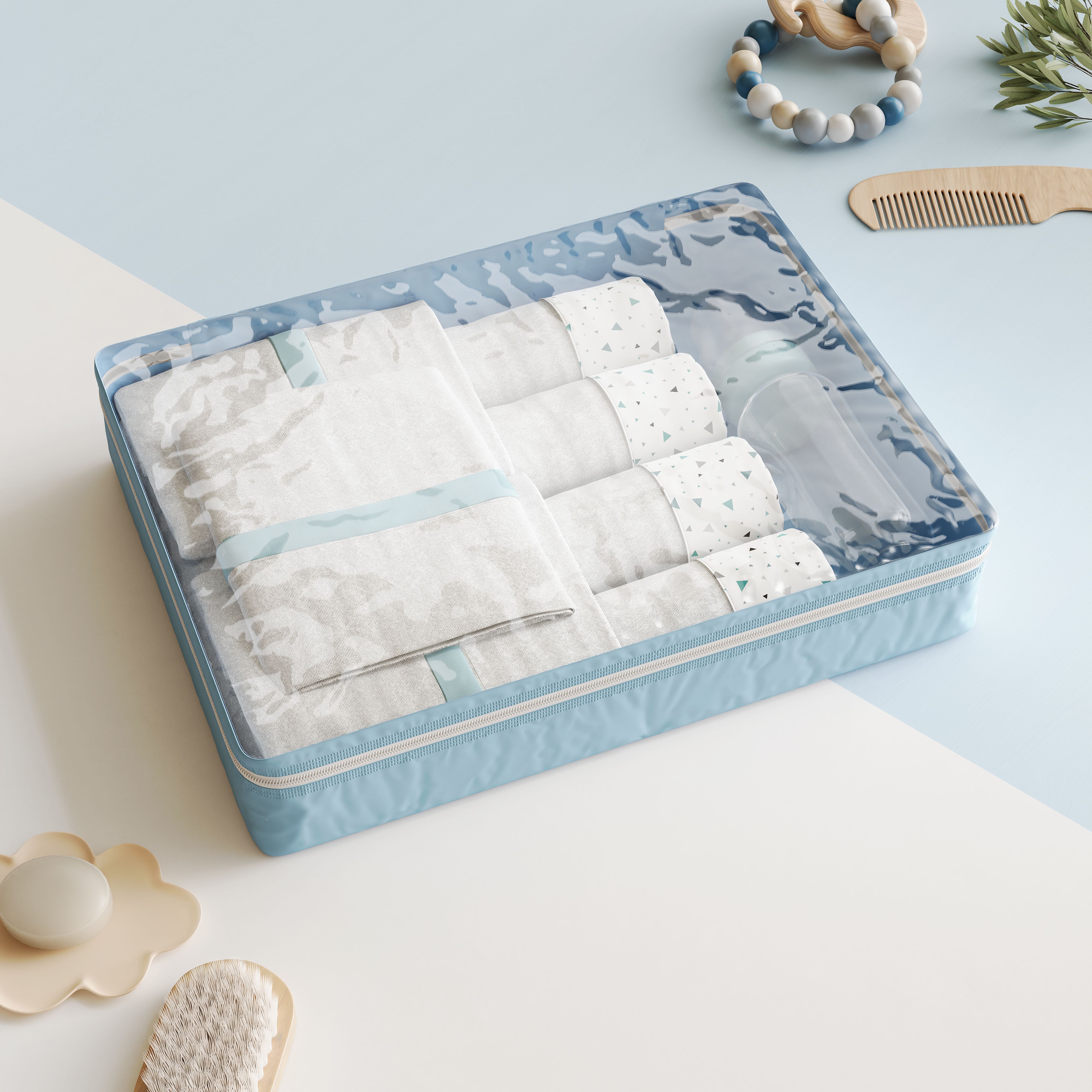 Kit Organizador de Mala Rosa