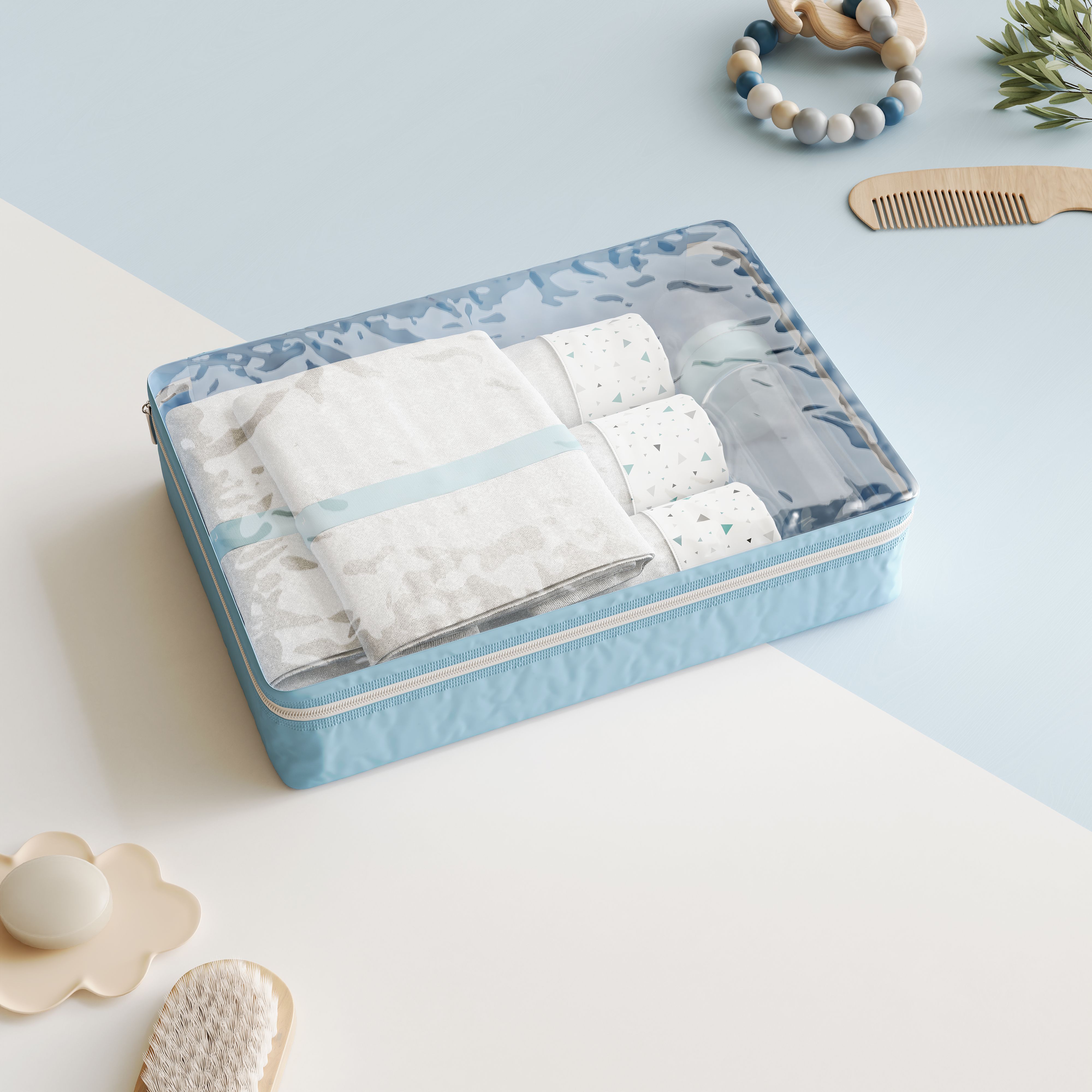 Kit Organizador de Mala Rosa