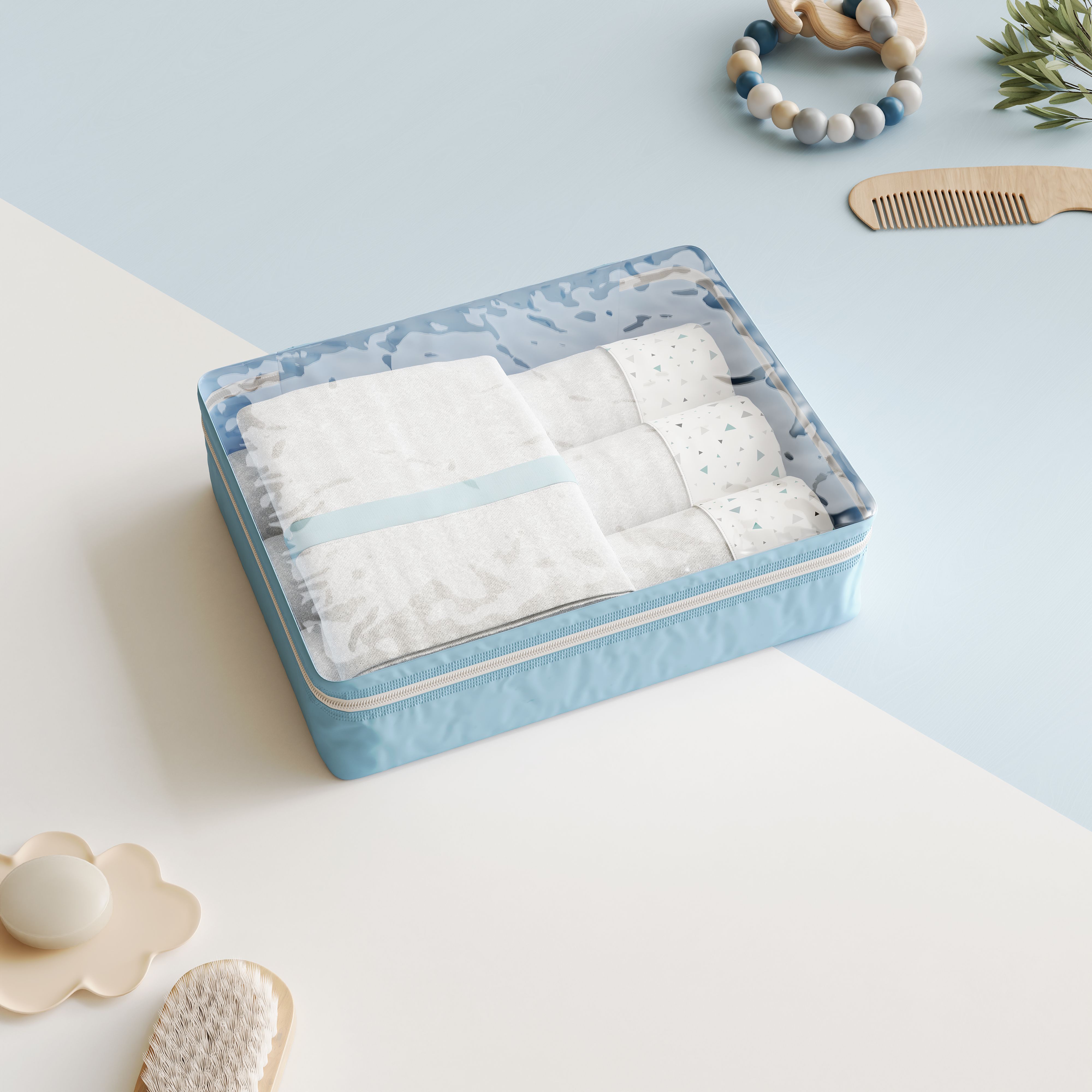 Kit Organizador de Mala Rosa