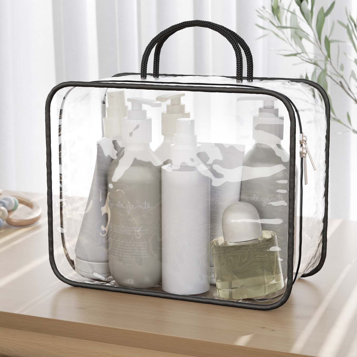 Kit Necessaire Impermeável Viagem Preto