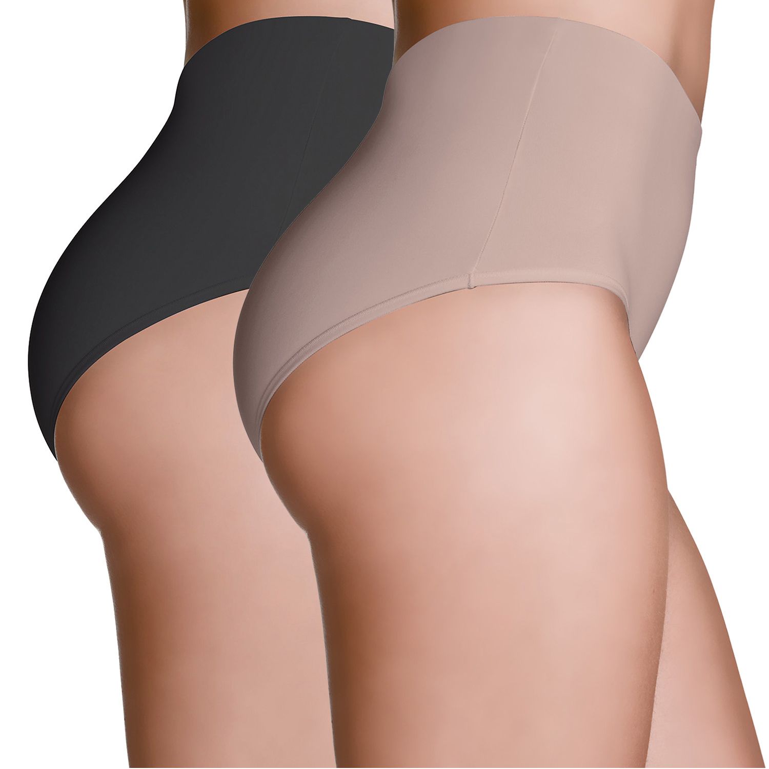 Kit Calcinhas Pós Parto Branco e Capuccino P