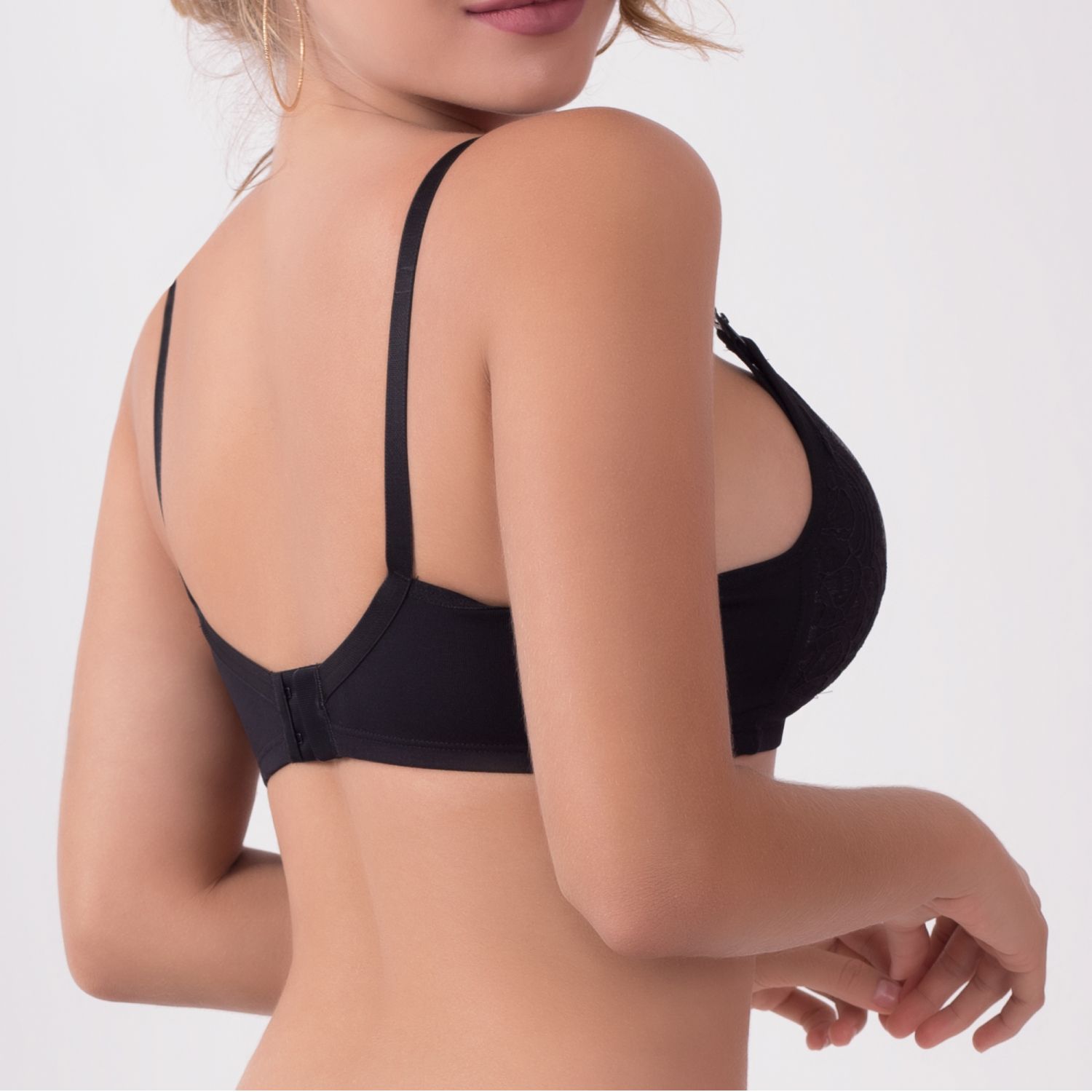 Sutiã Amamentação com Bojo Triângulo Preto 42