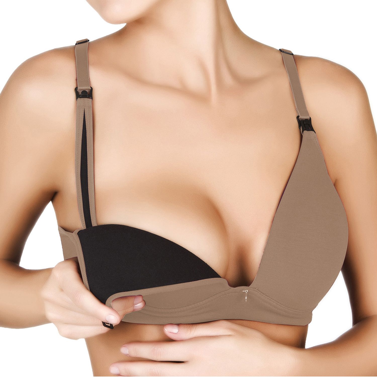 Sutiã Amamentação com Bojo Preto 44