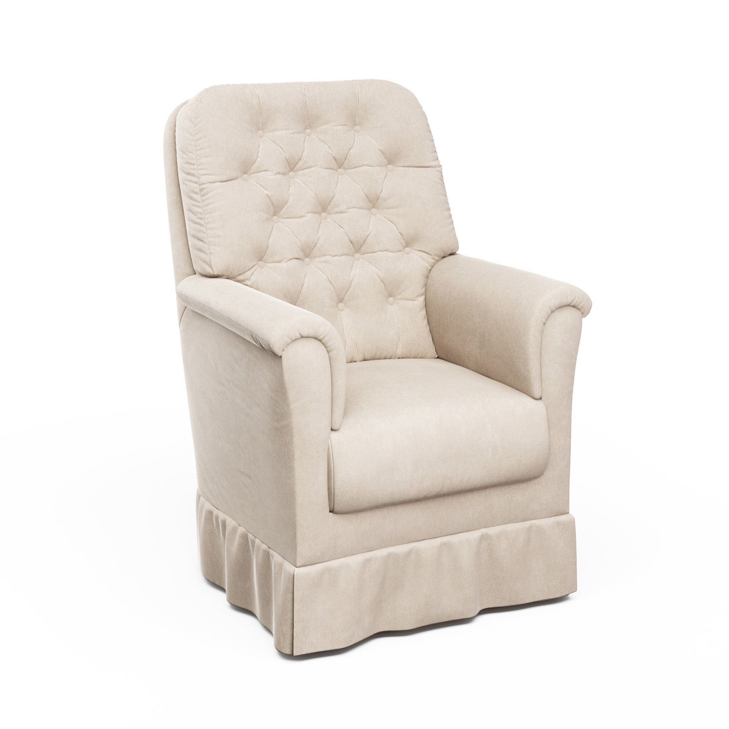 Poltrona Alana Giratória Bege