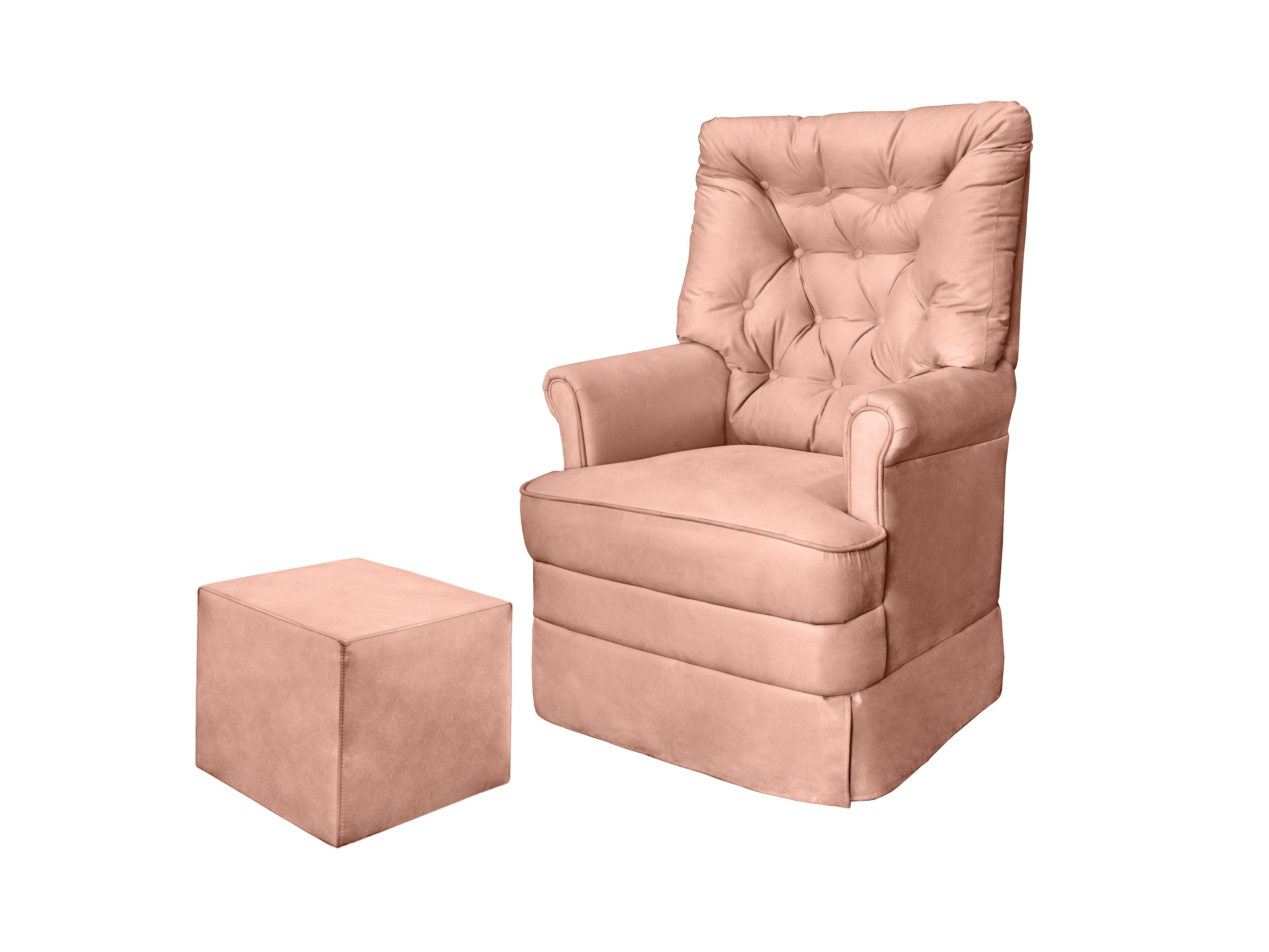 Poltrona Alana Giratória Bege