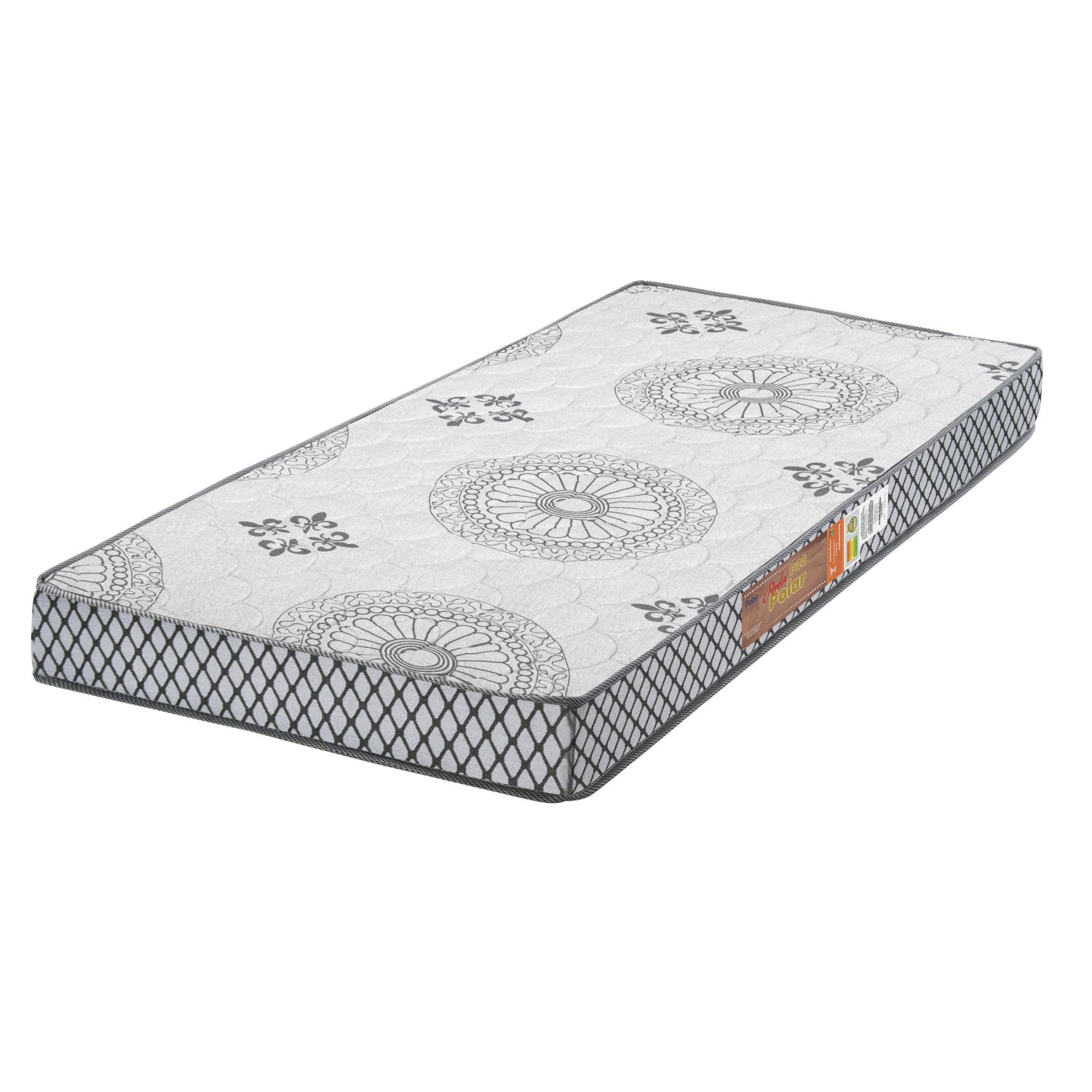 Colchão Solteiro Pérola Marrom Tabaco 188x88x12 - D28