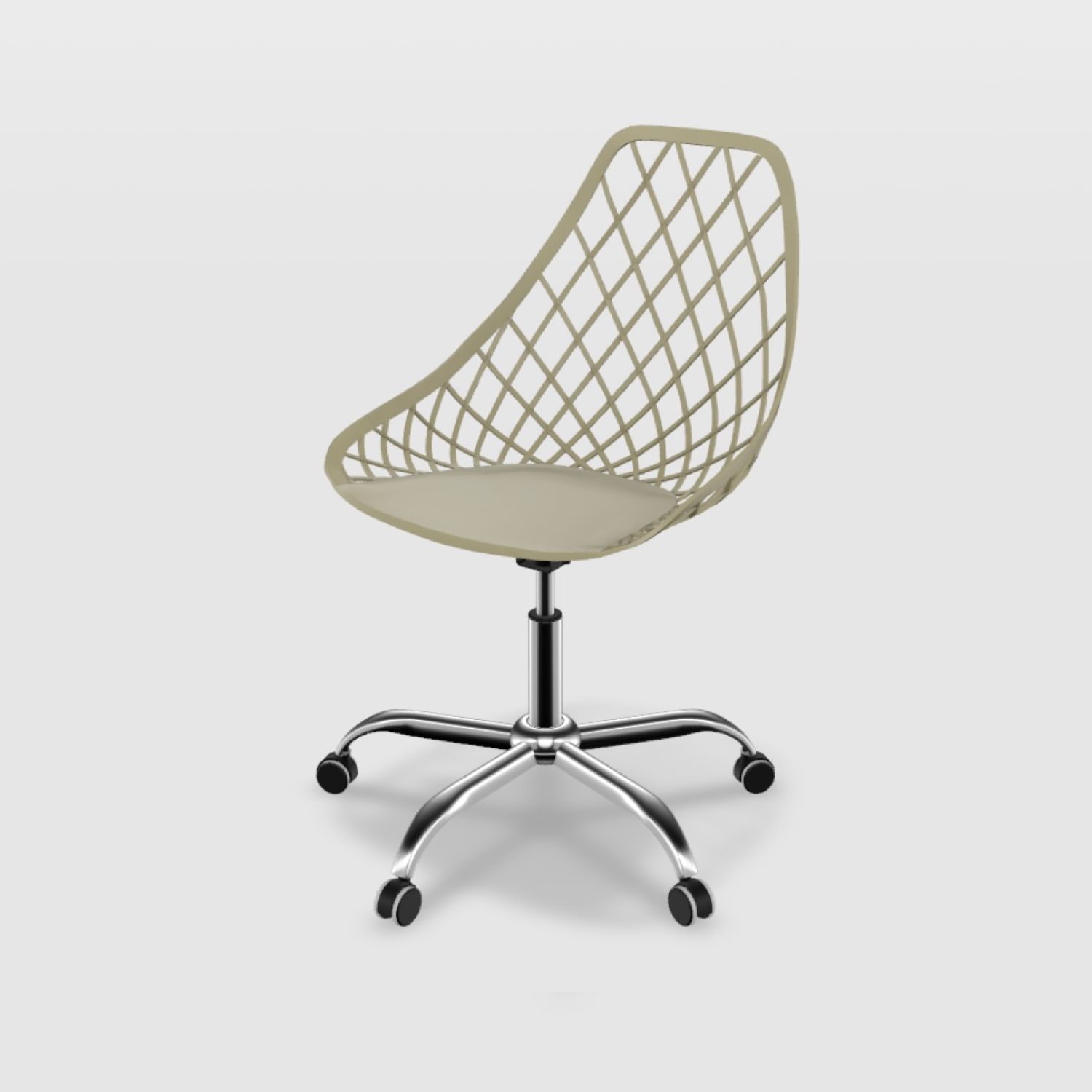 Cadeira de Escritório Kayla Cromada Branco