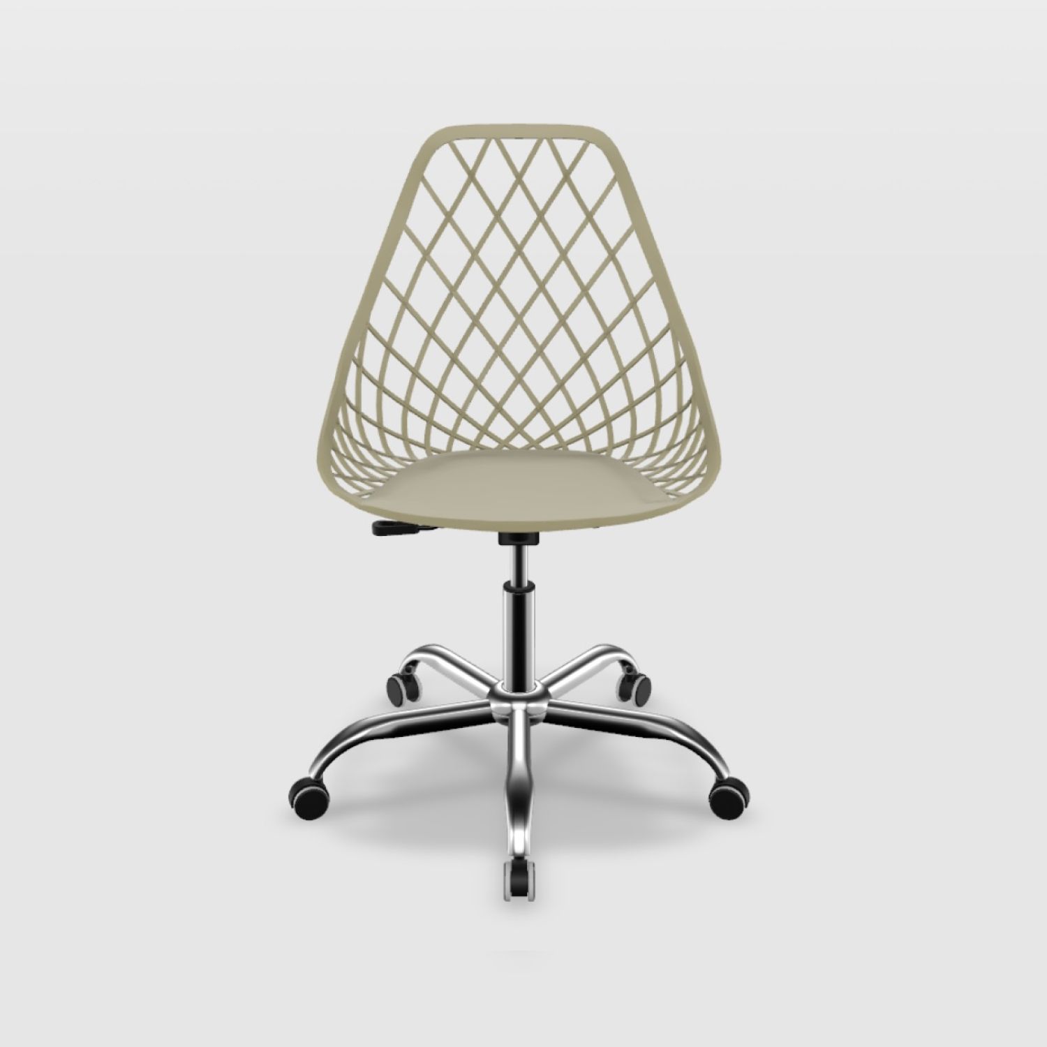 Cadeira de Escritório Kayla Cromada Branco