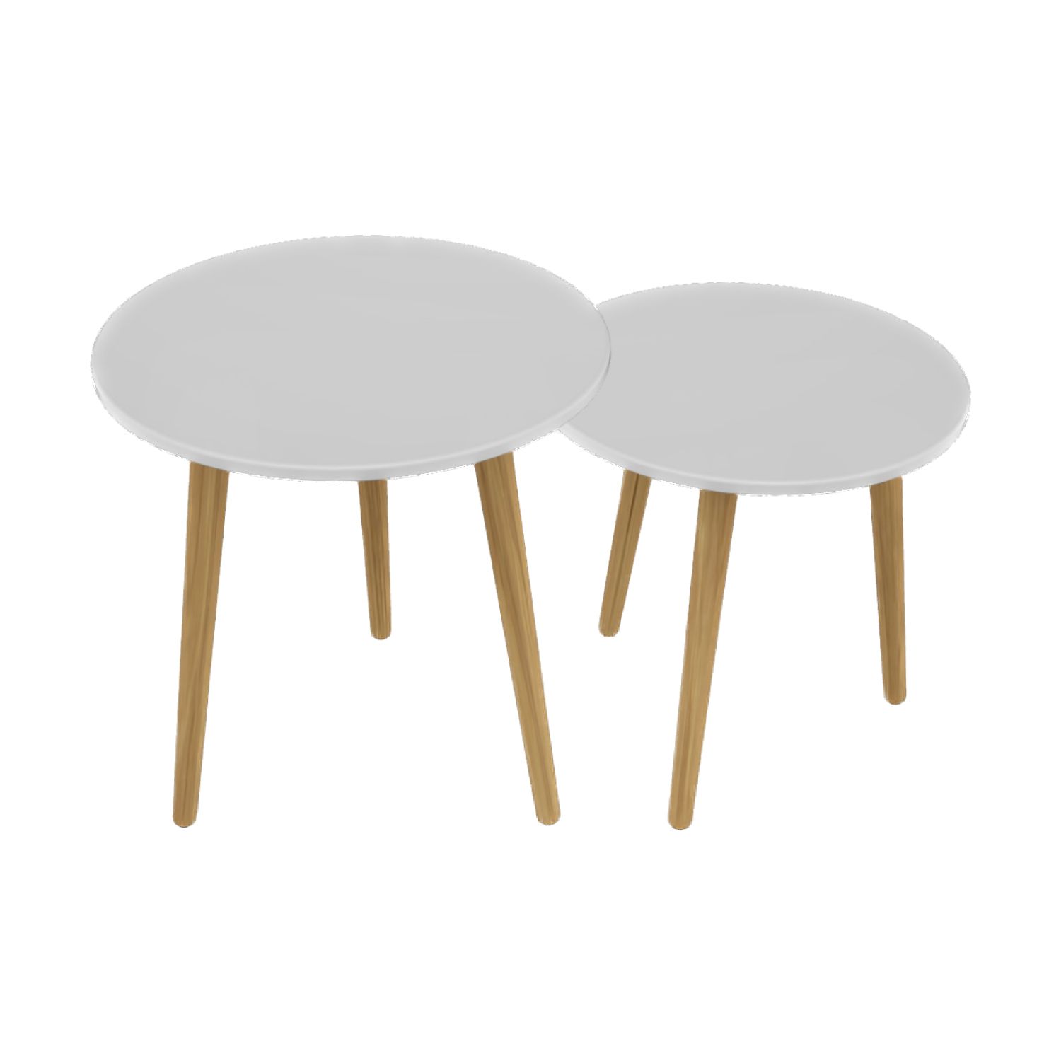 Mesa de Canto Copacabana Branco 45cm