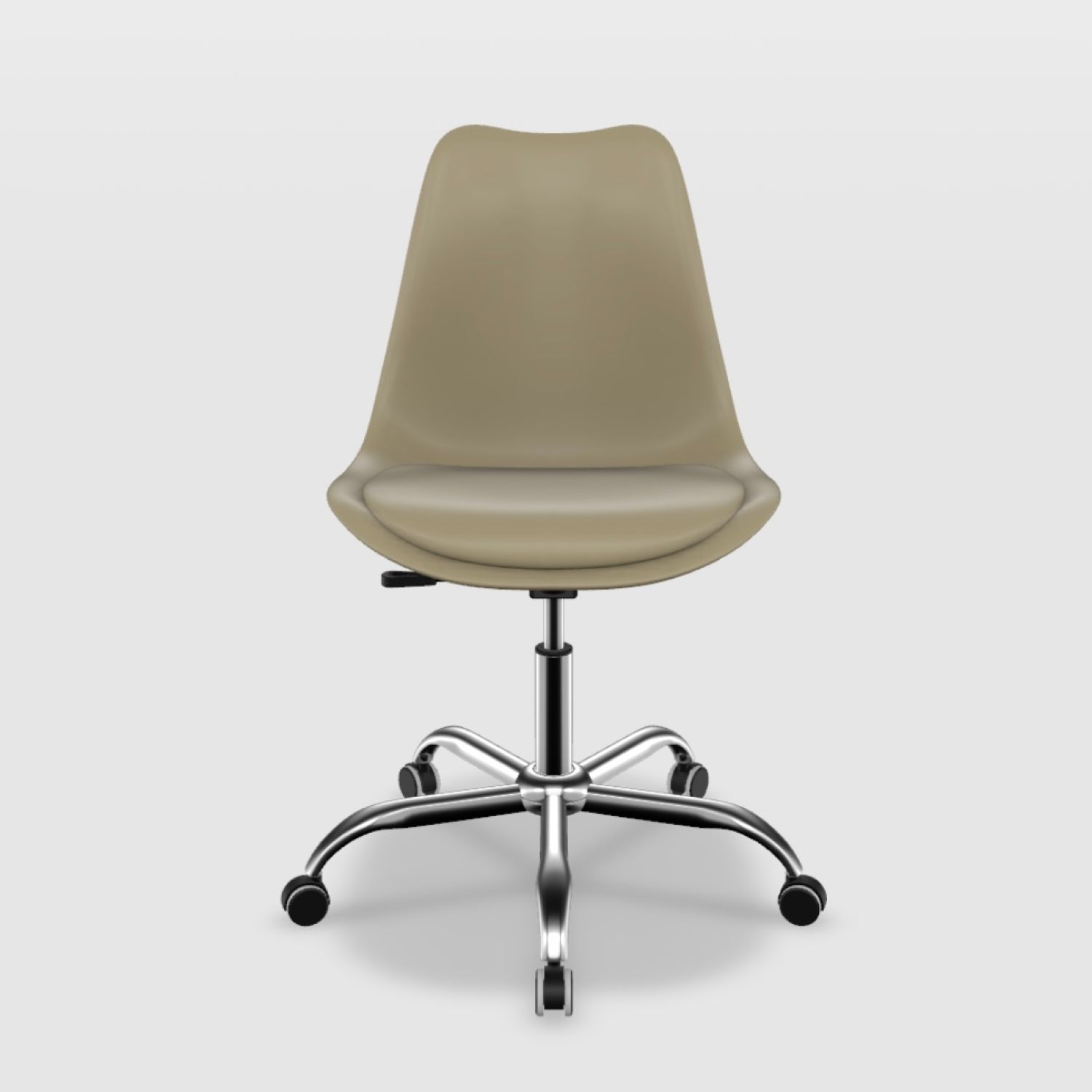 Cadeira de Escritório Saarinen Cromada Branco