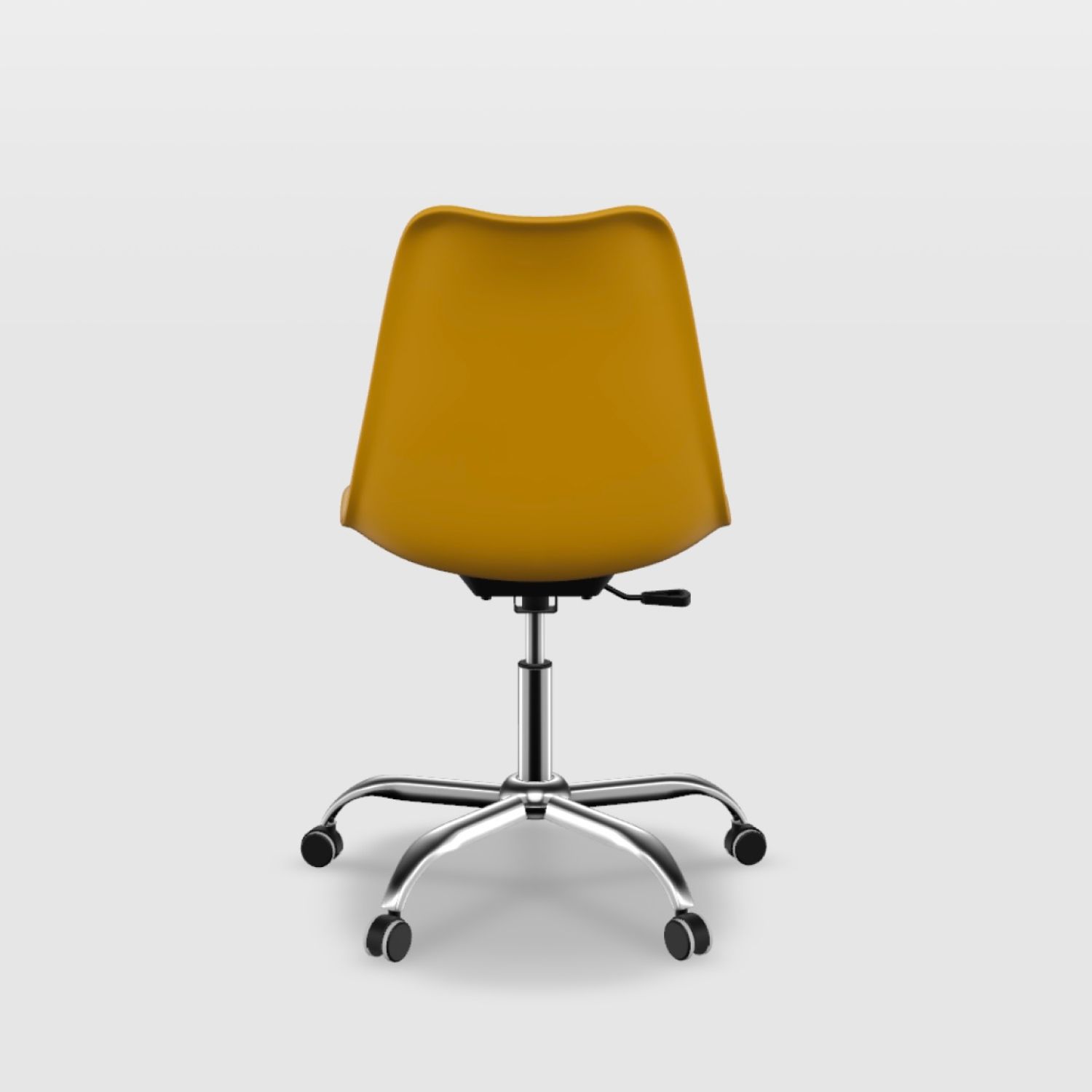 Kit Cadeira de Escritório Saarinen Cromada Branco