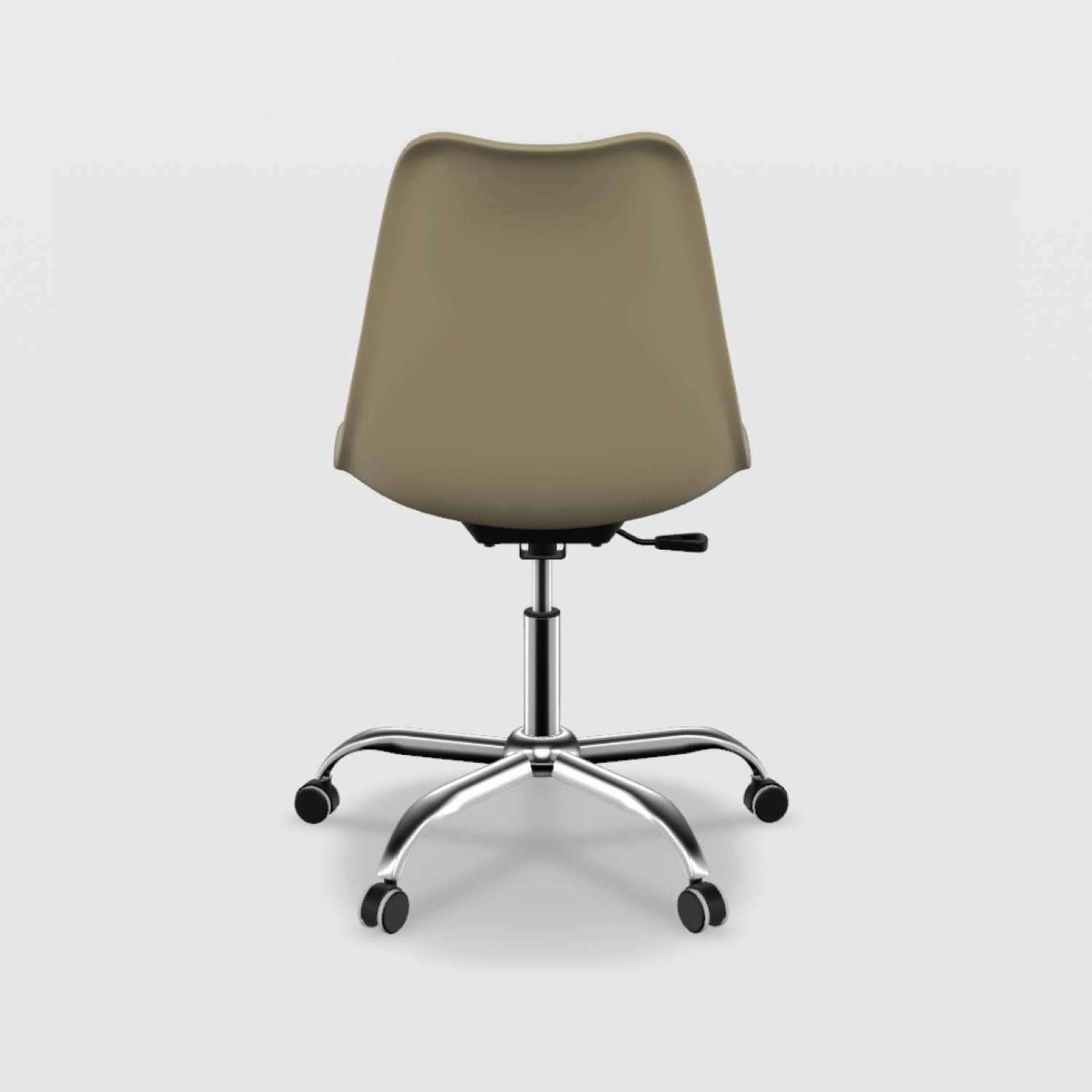 Kit Cadeira de Escritório Saarinen Cromada Branco