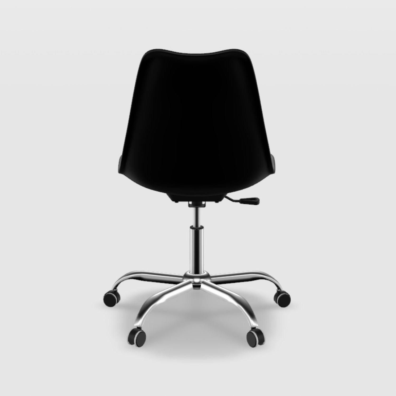 Kit Cadeira de Escritório Saarinen Cromada Branco