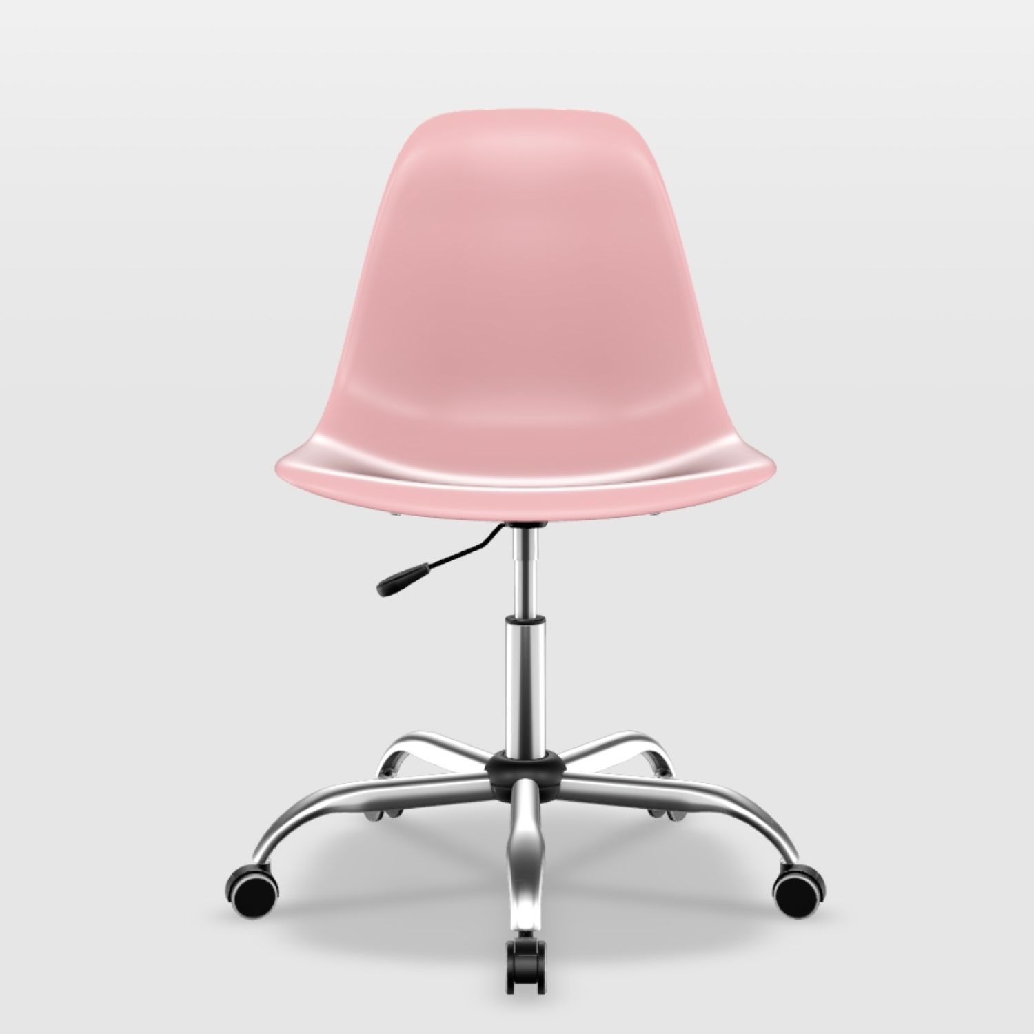 Kit Cadeira de Escritório Eames Cromada Branco