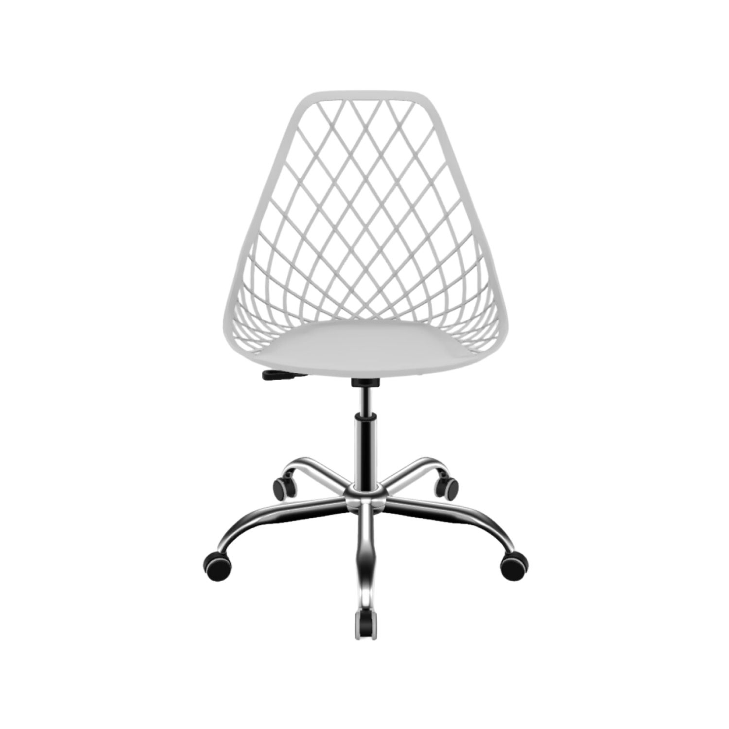 Cadeira de Escritório Kayla Cromada Branco