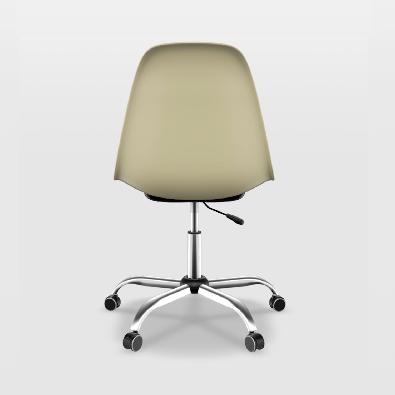 Kit Cadeira de Escritório Eames Cromada Branco