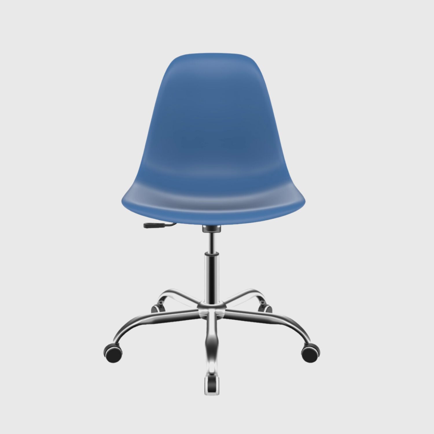 Kit Cadeira de Escritório Eames Cromada Branco