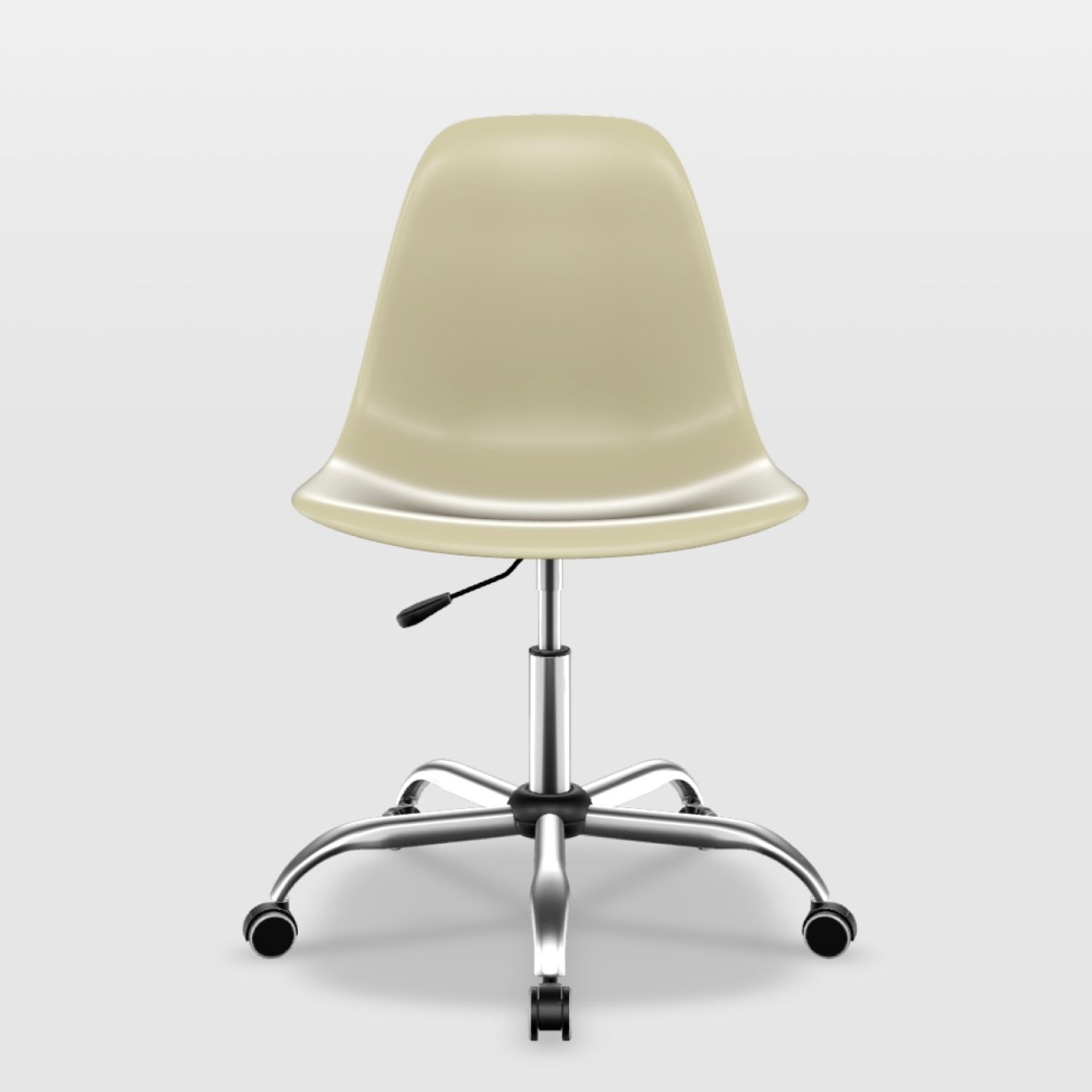 Cadeira de Escritório Eames Cromada Branco