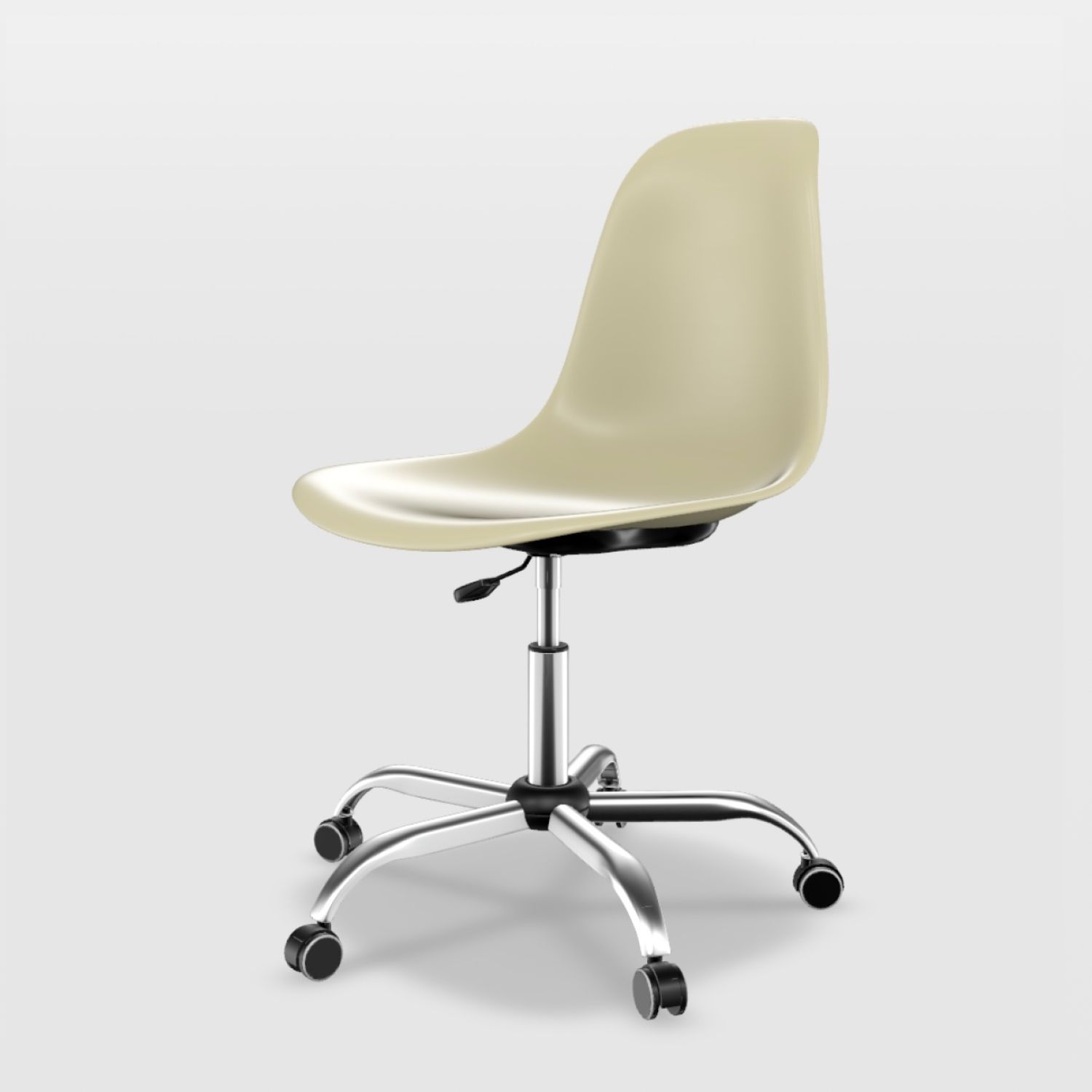 Cadeira de Escritório Eames Cromada Branco