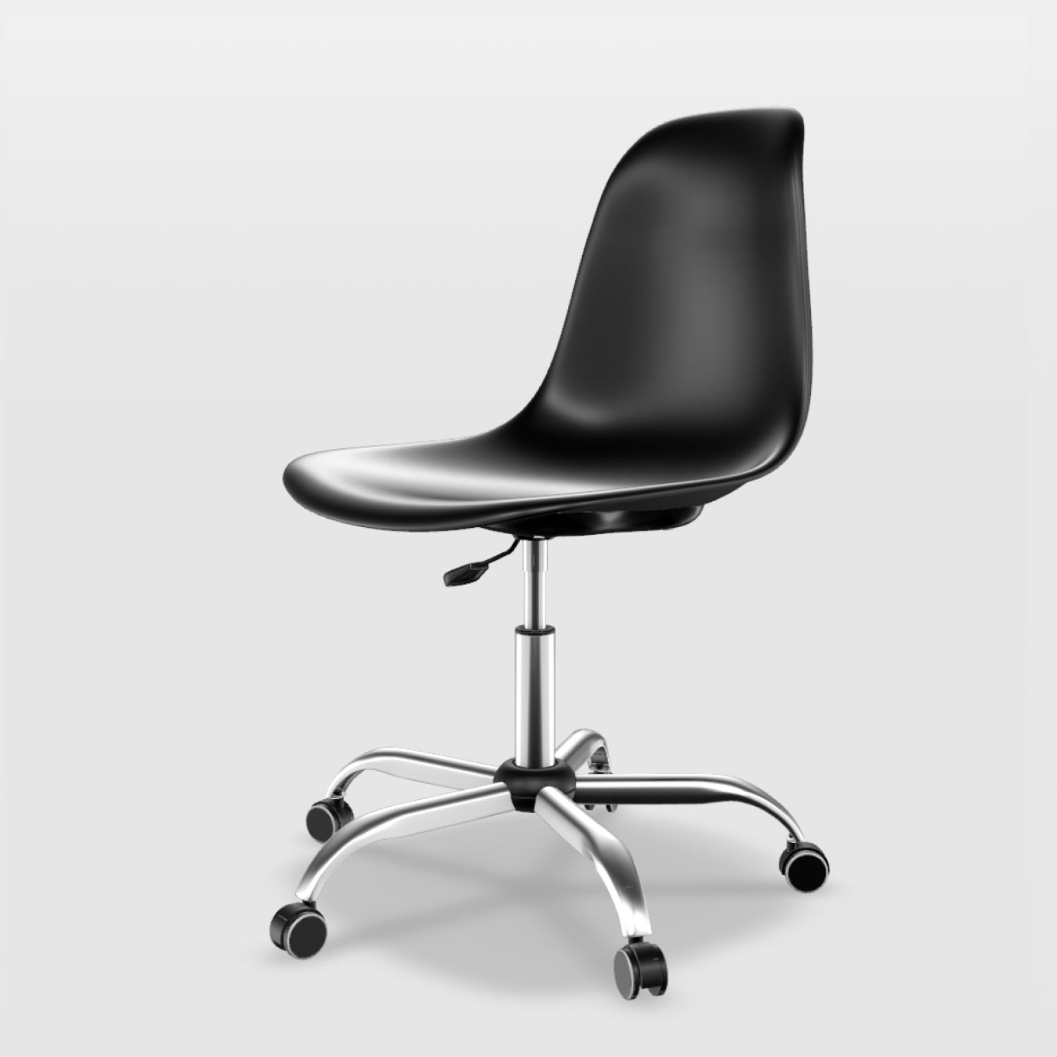 Cadeira de Escritório Eames Cromada Branco