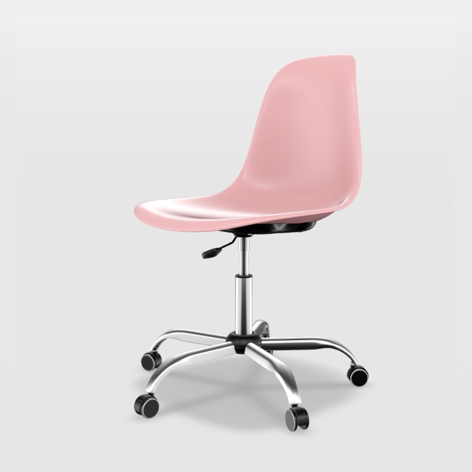 Cadeira de Escritório Eames Cromada Branco