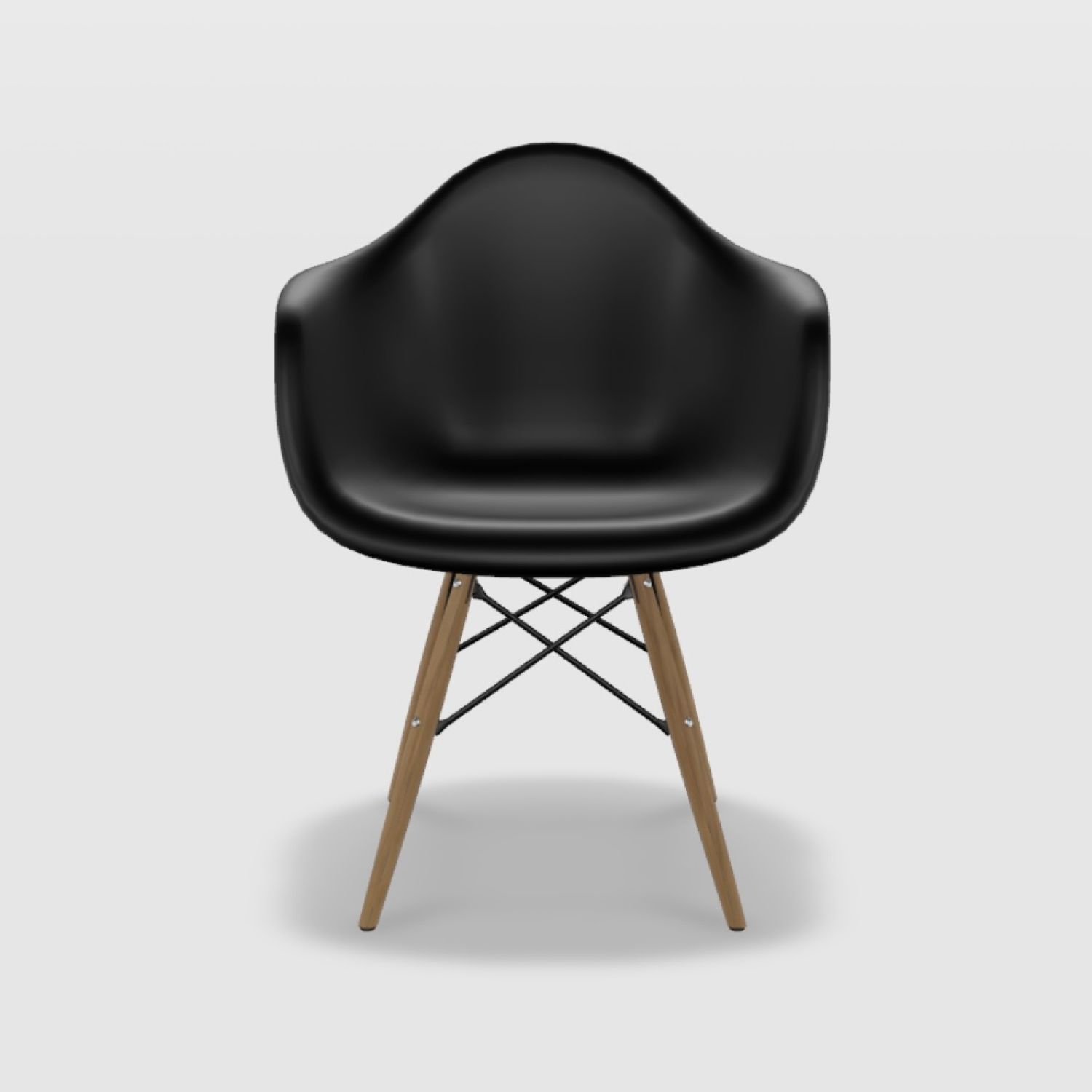 Kit Cadeira Eames Arm Preto
