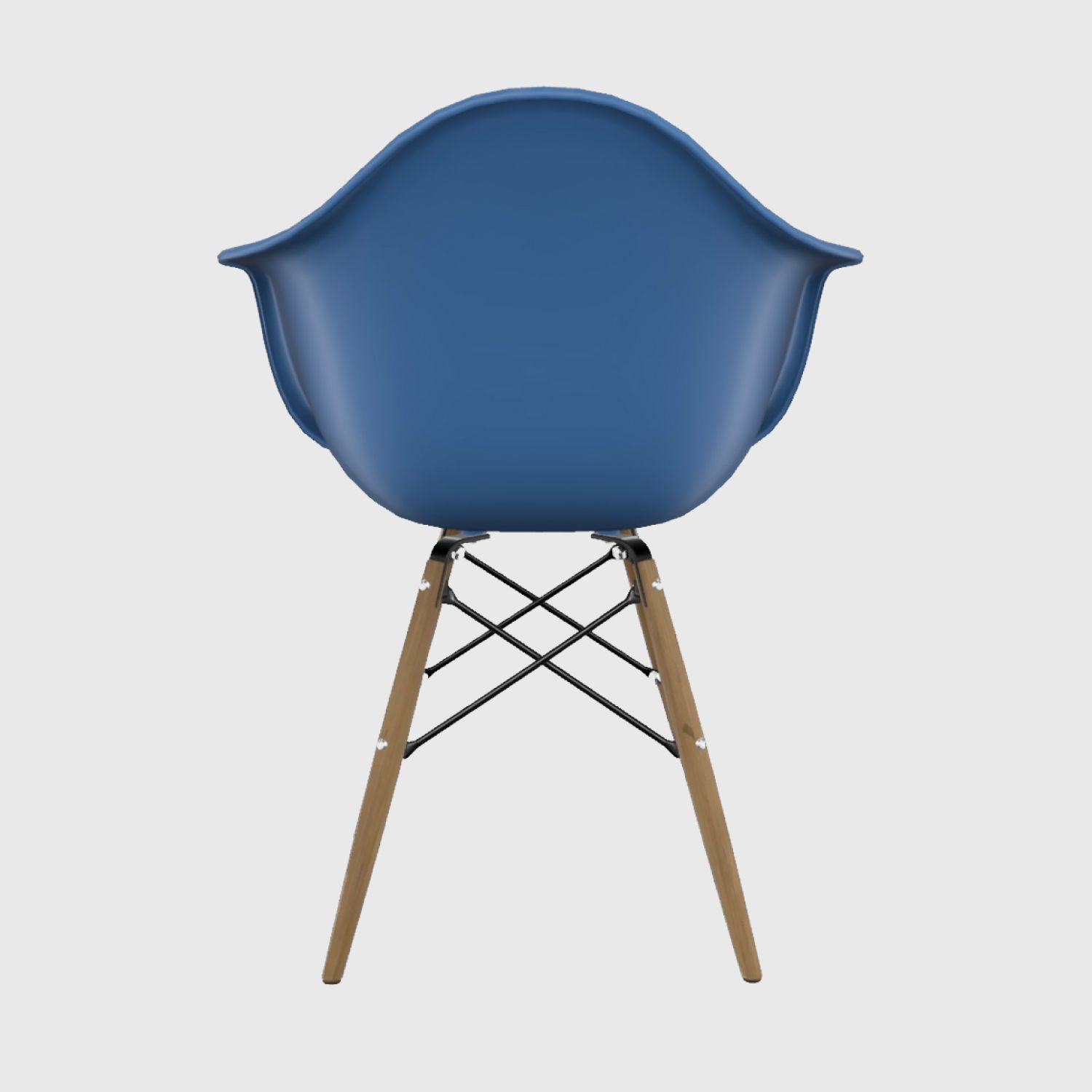 Kit Cadeira Eames Arm Preto 4 Peças