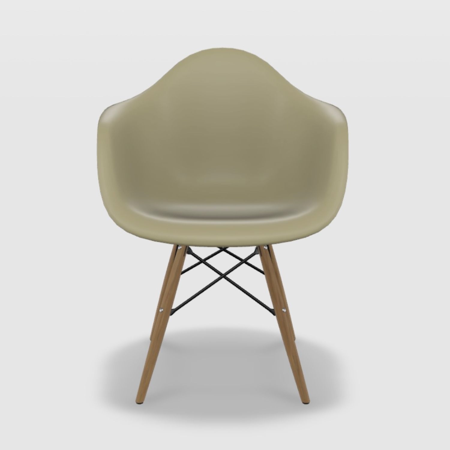 Kit Cadeira Eames Arm Preto