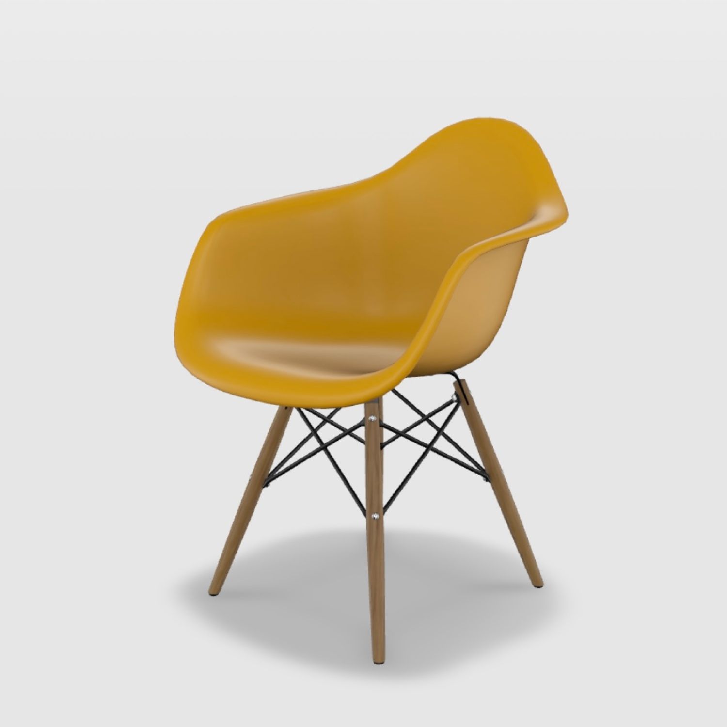 Kit Cadeira Eames Arm Preto