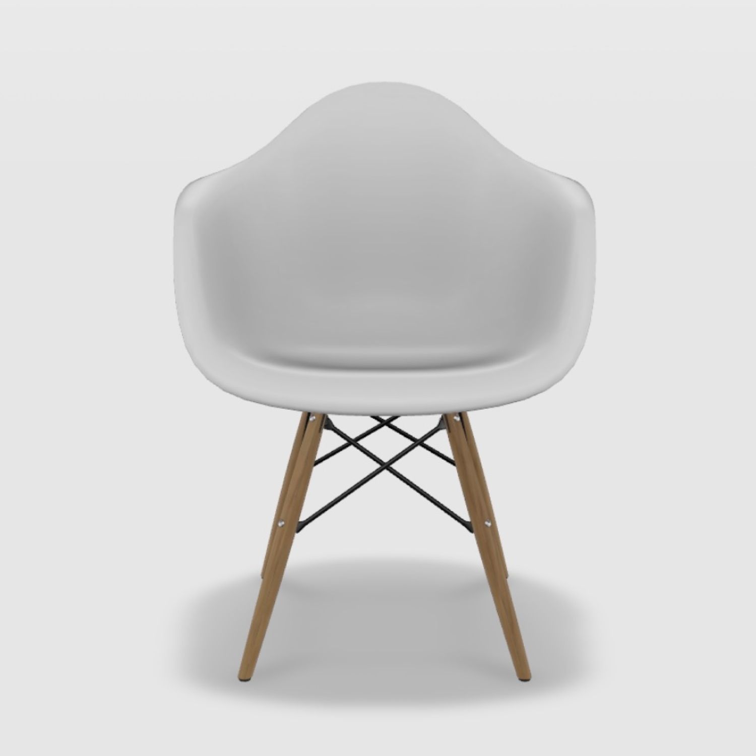 Kit Cadeira Eames Arm Preto 4 Peças