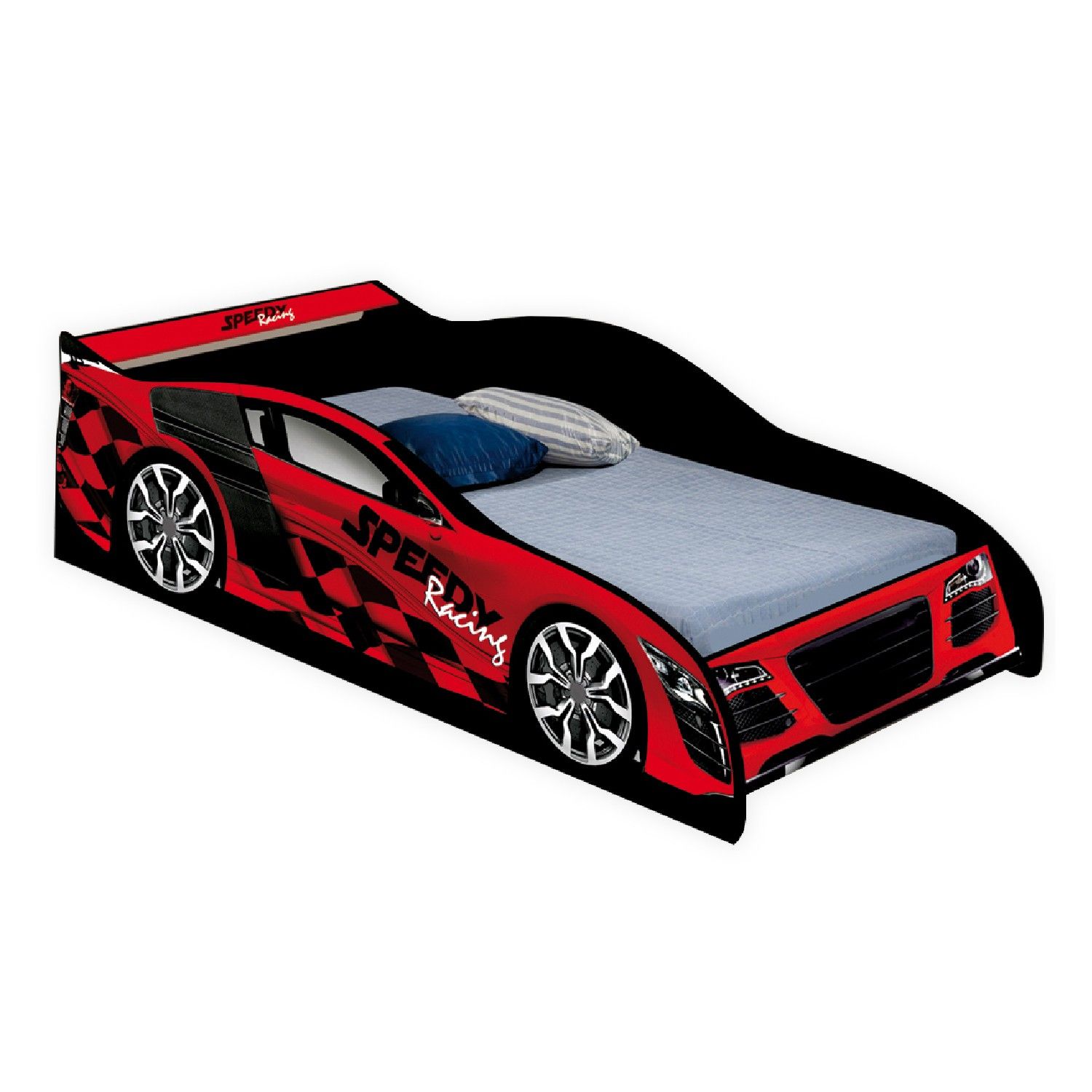 Mini Cama Infantil Carro de Corrida Vermelho