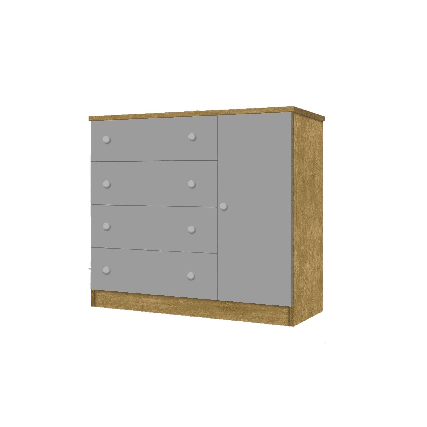 Cômoda Infantil Branco com Porta Laila